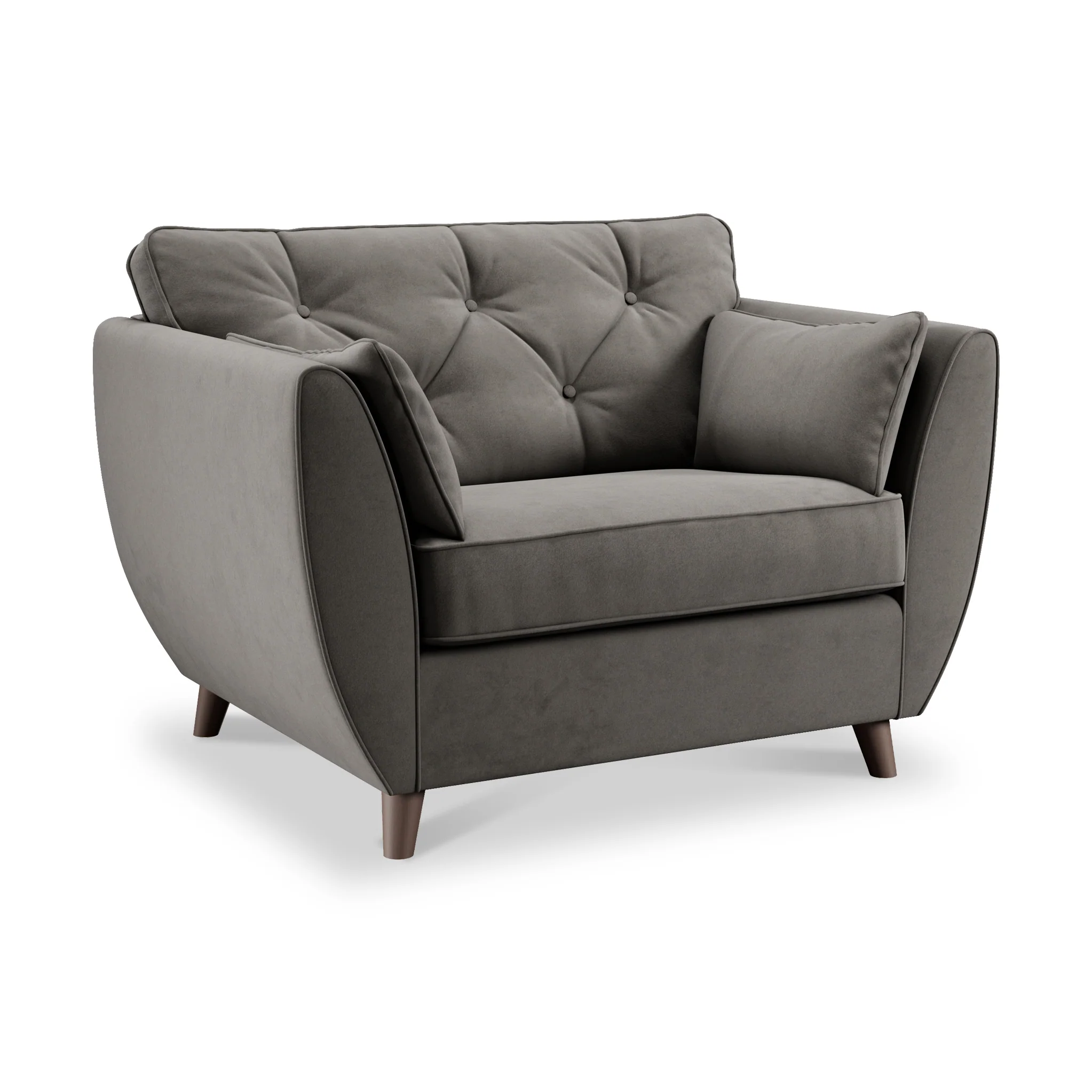 Edison Velvet Snuggler Chair - Image 41