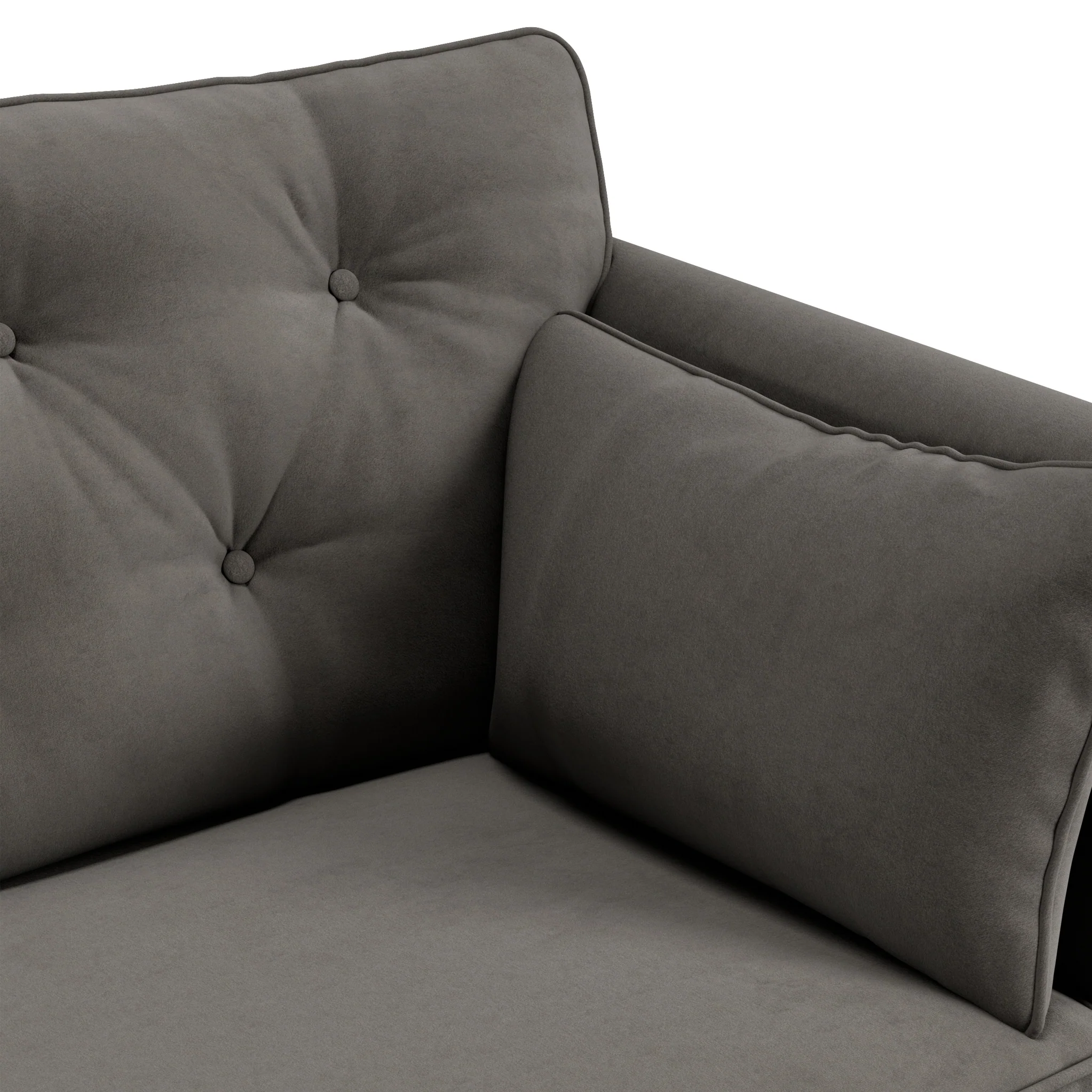 Edison Velvet Snuggler Chair - Image 45