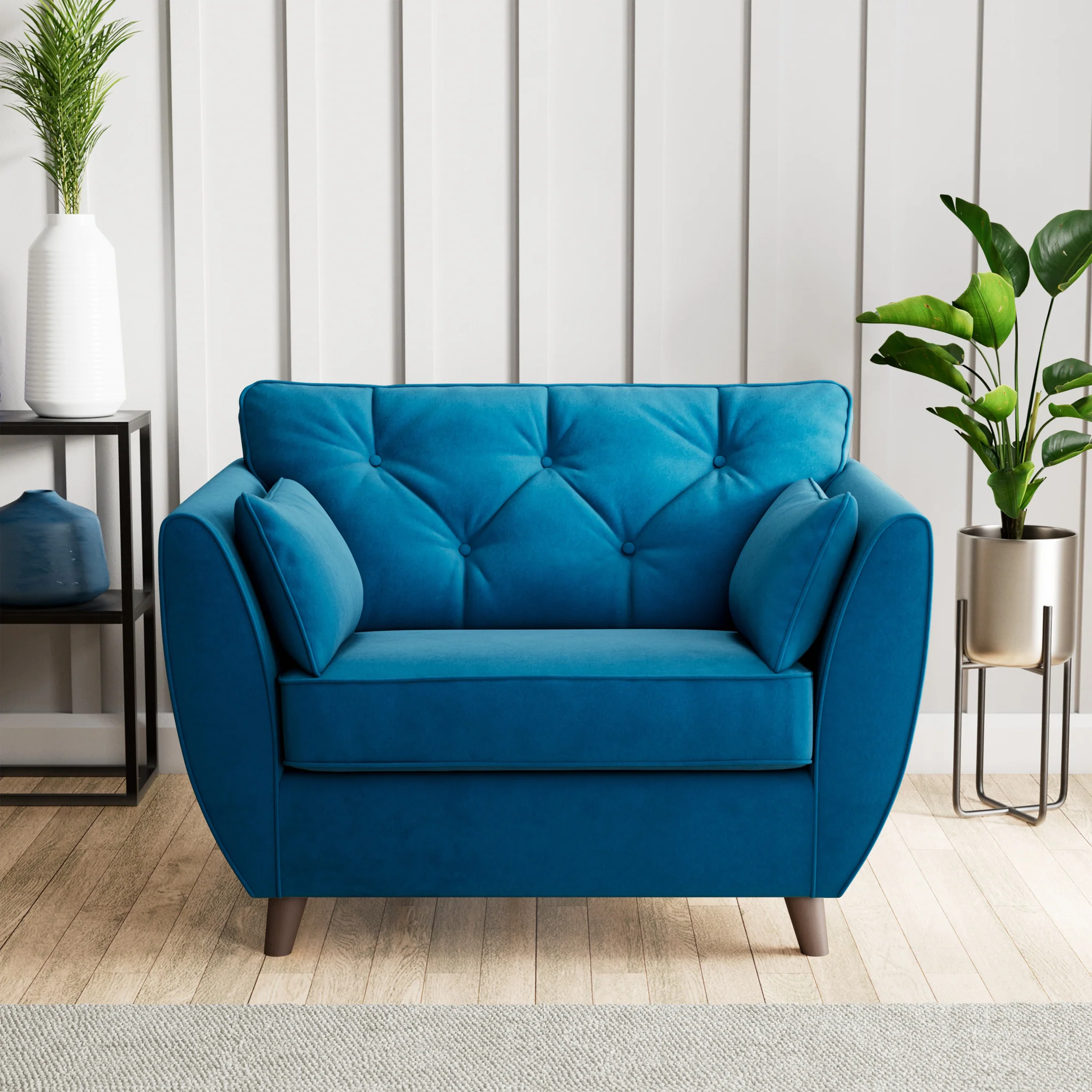 Edison Velvet Snuggler Chair - Image 54