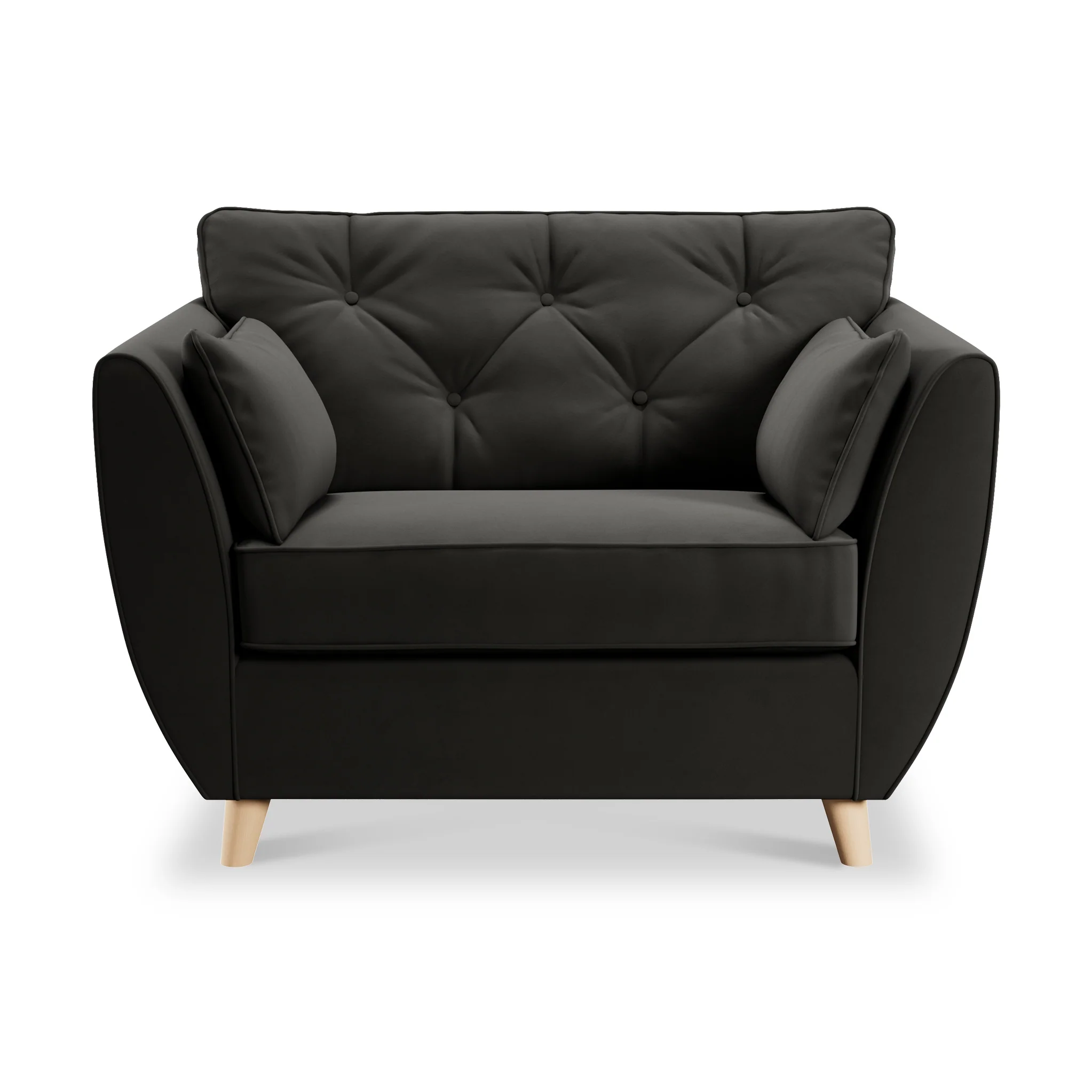 Edison Velvet Snuggler Chair - Image 64