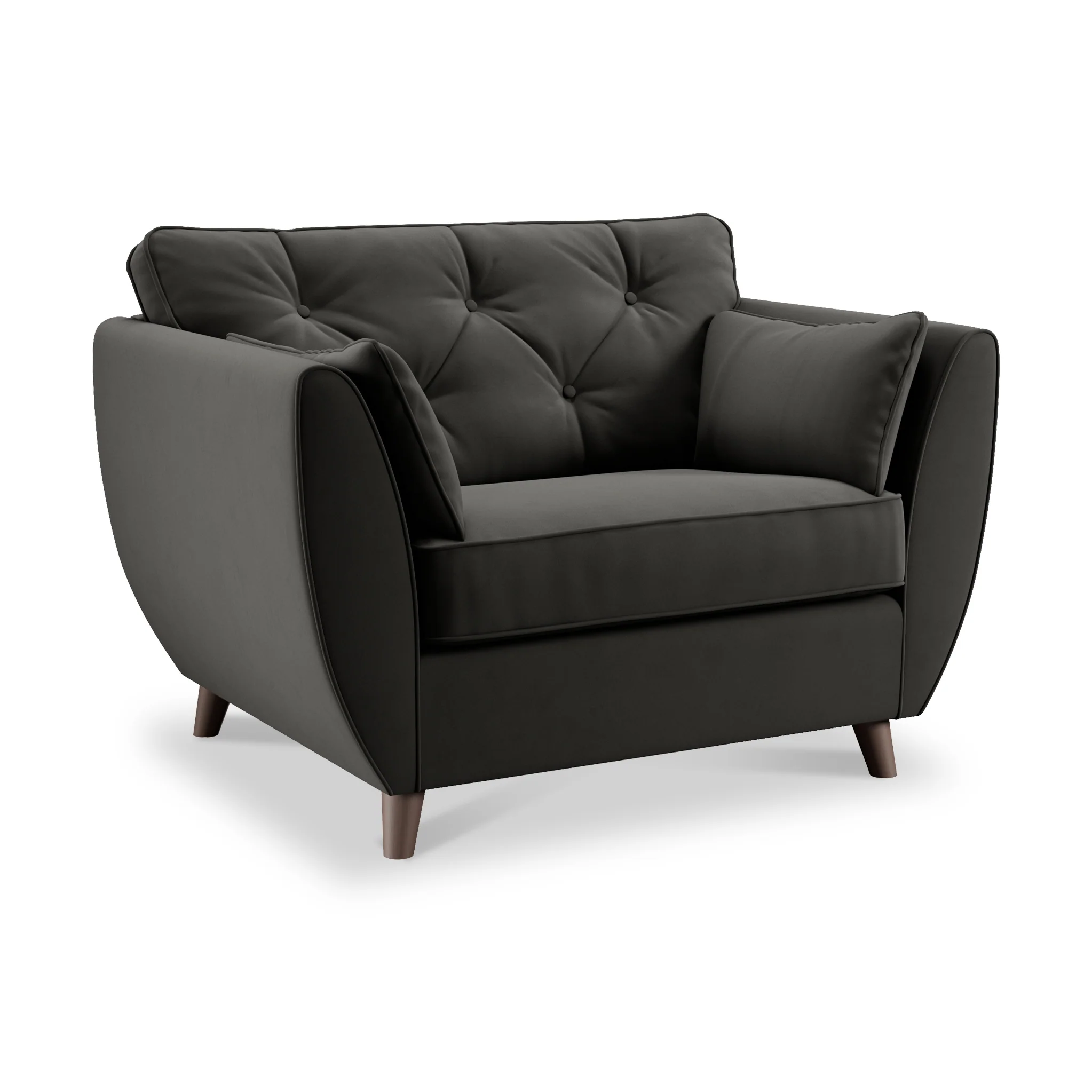 Edison Velvet Snuggler Chair - Image 65