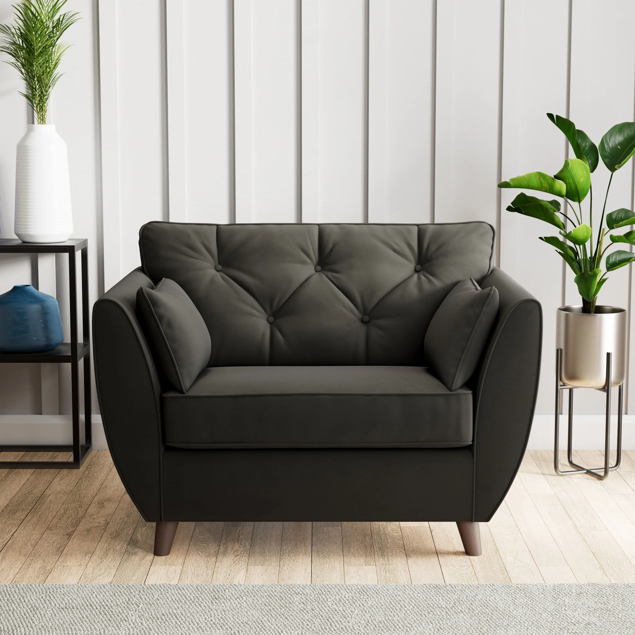 Edison Velvet Snuggler Chair - Image 66