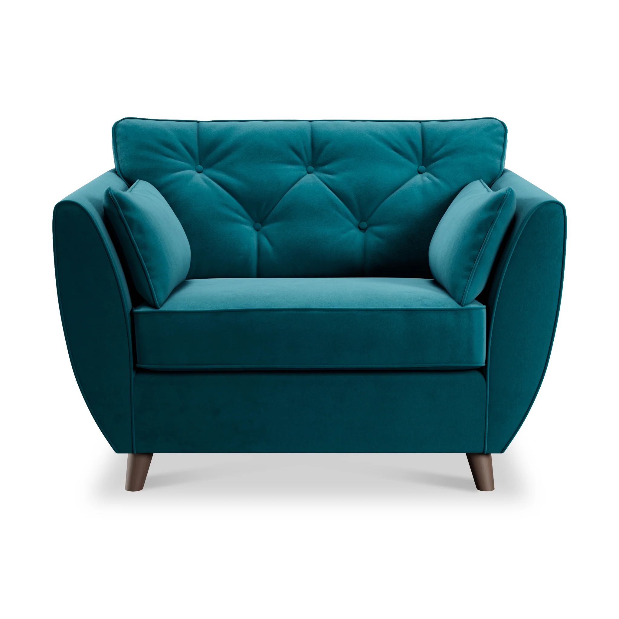 Edison Velvet Snuggler Chair - Image 8