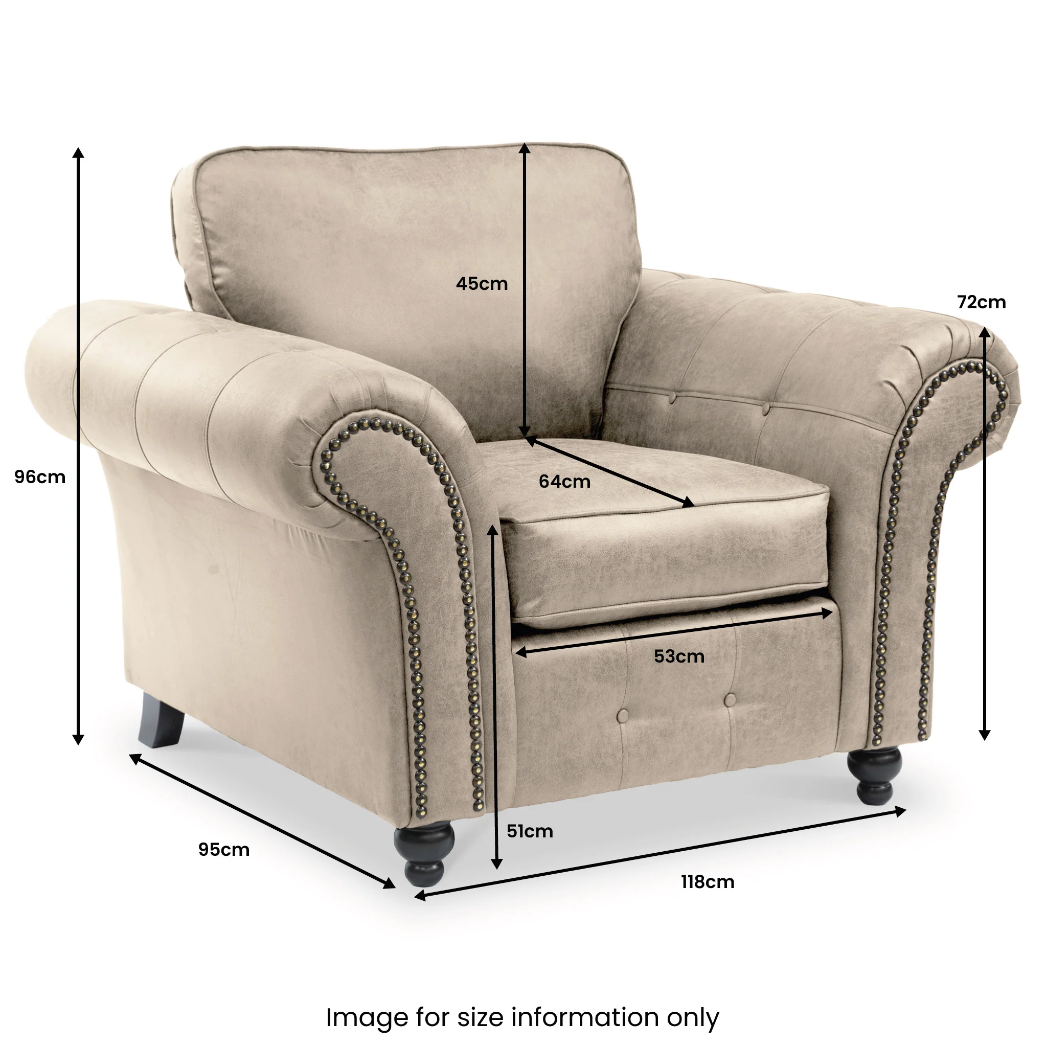 Edward Faux Leather Armchair - Image 25
