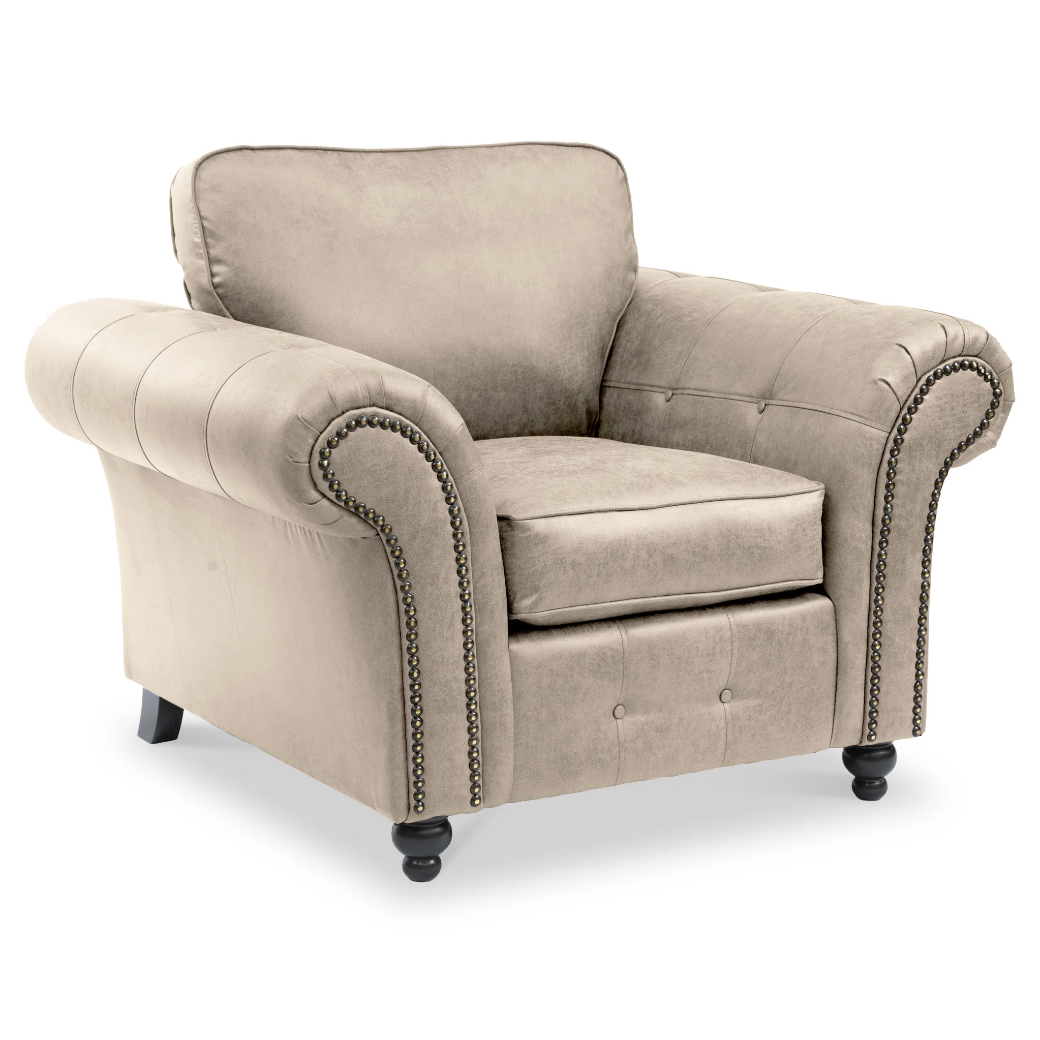 Edward Faux Leather Armchair - Image 9