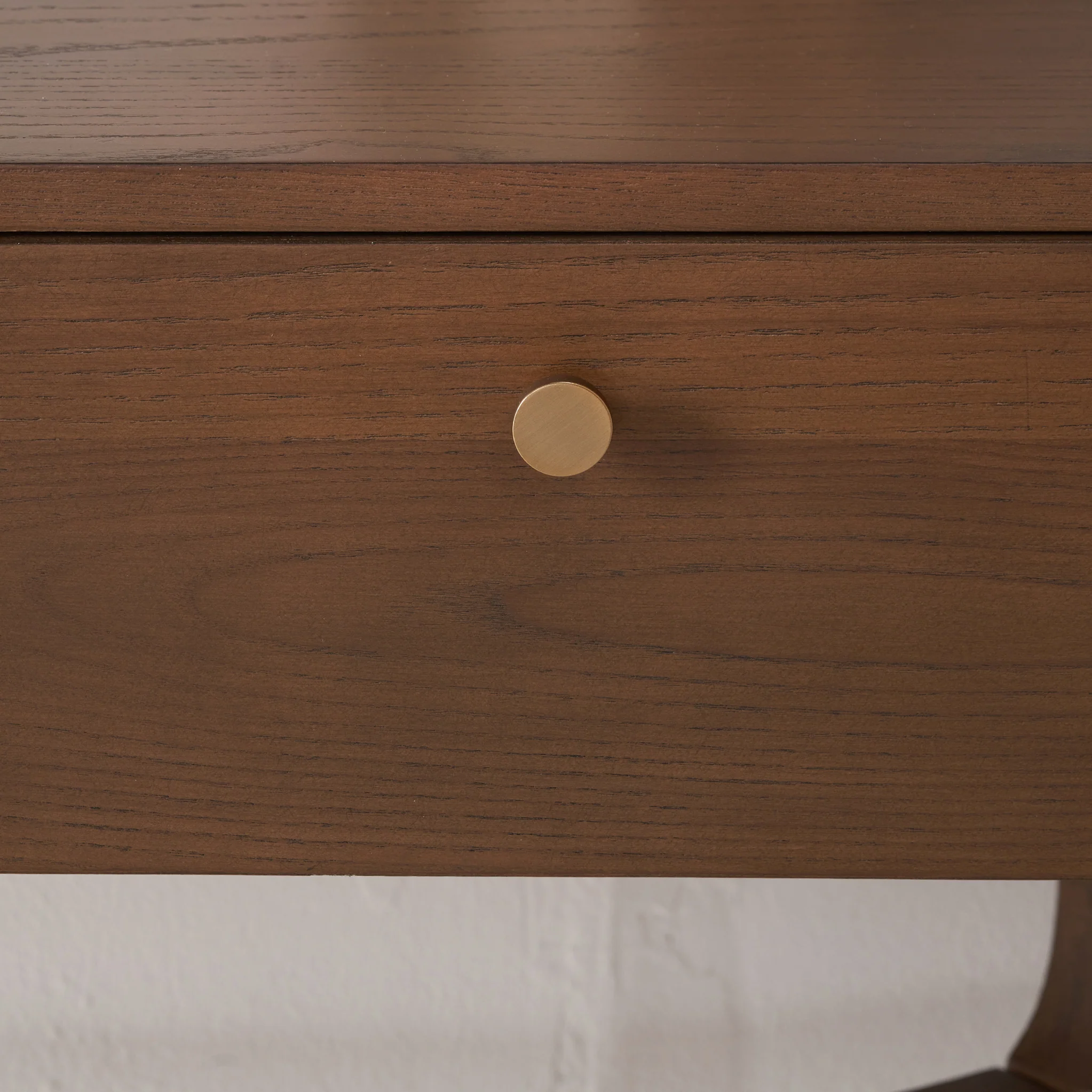 Elias Dark Ash 2 Drawer Console Table - Image 7