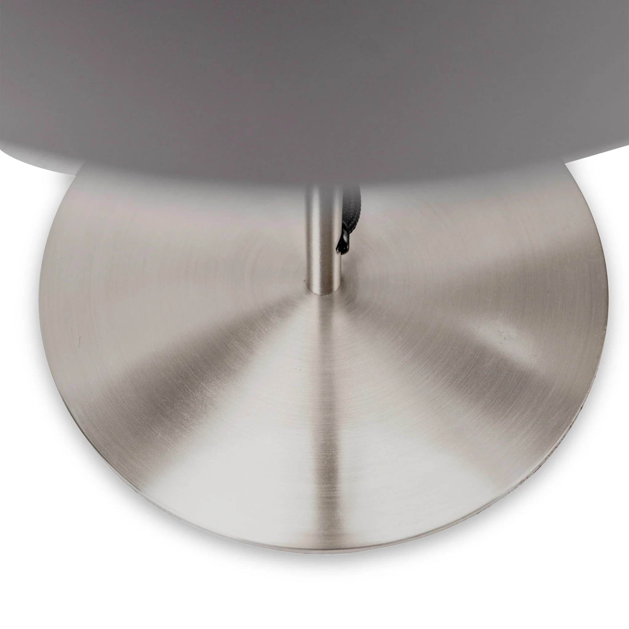 Elin Brushed Silver & Steel Grey Table Lamp - Image 3