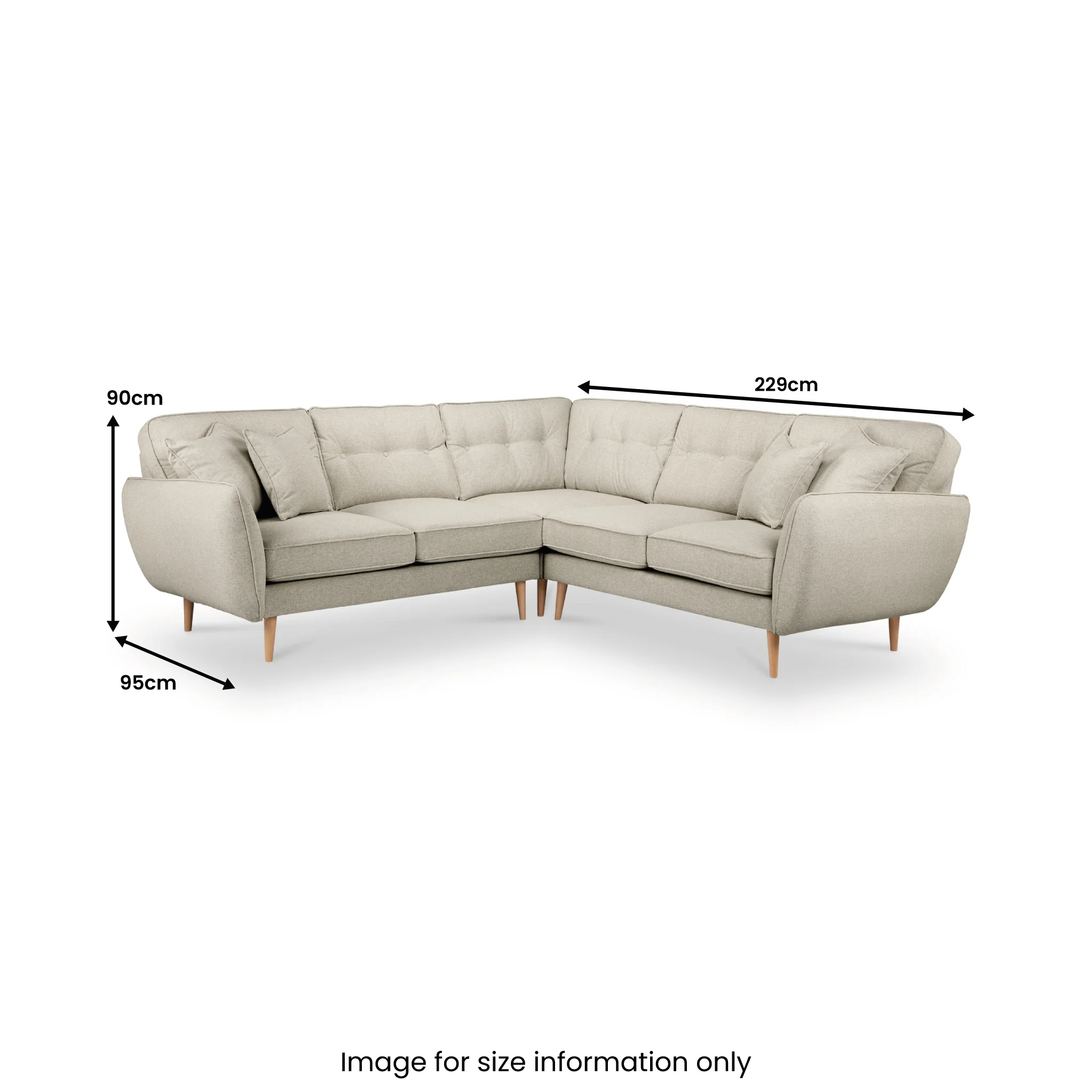 Elmbury Large Corner Sofa - Image 41