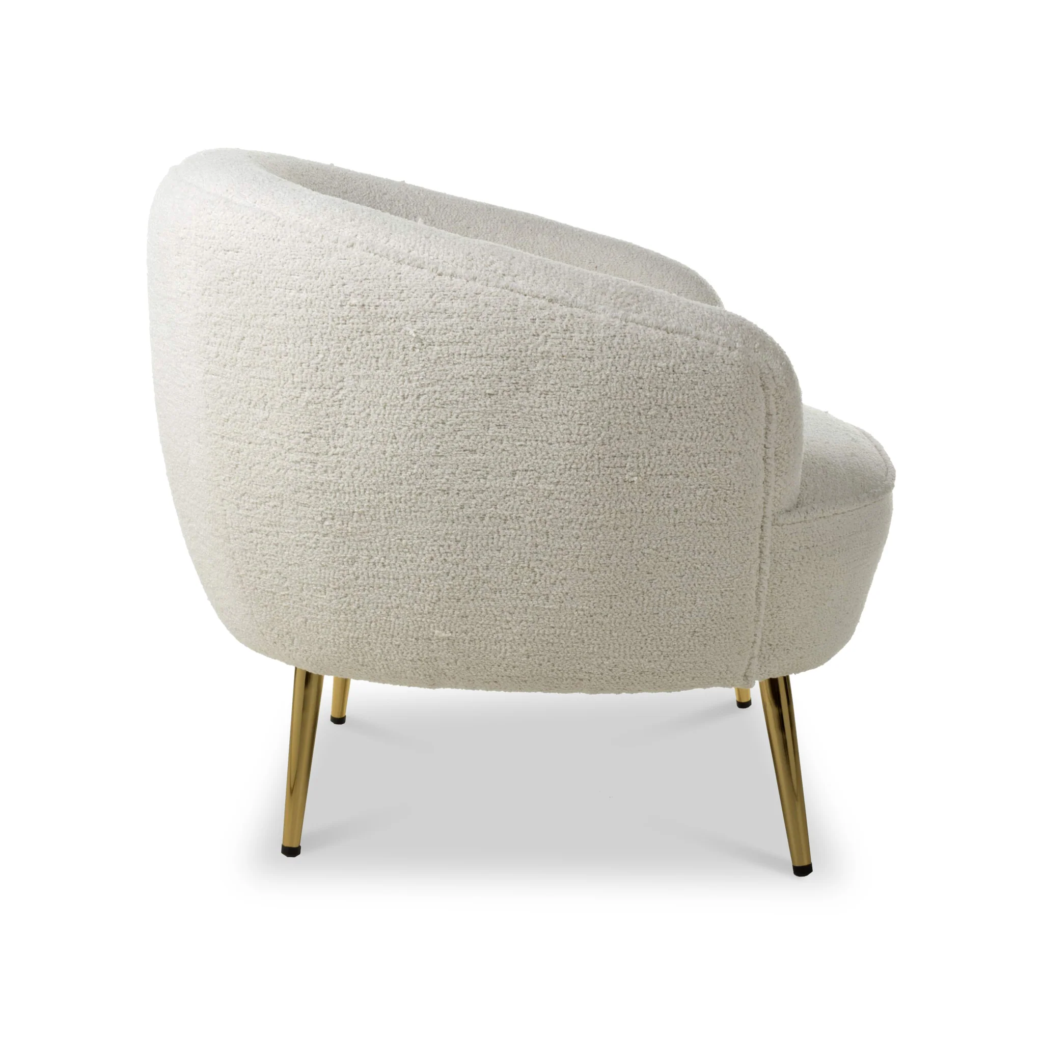 Elska White Boucle Tub Chair - Image 7