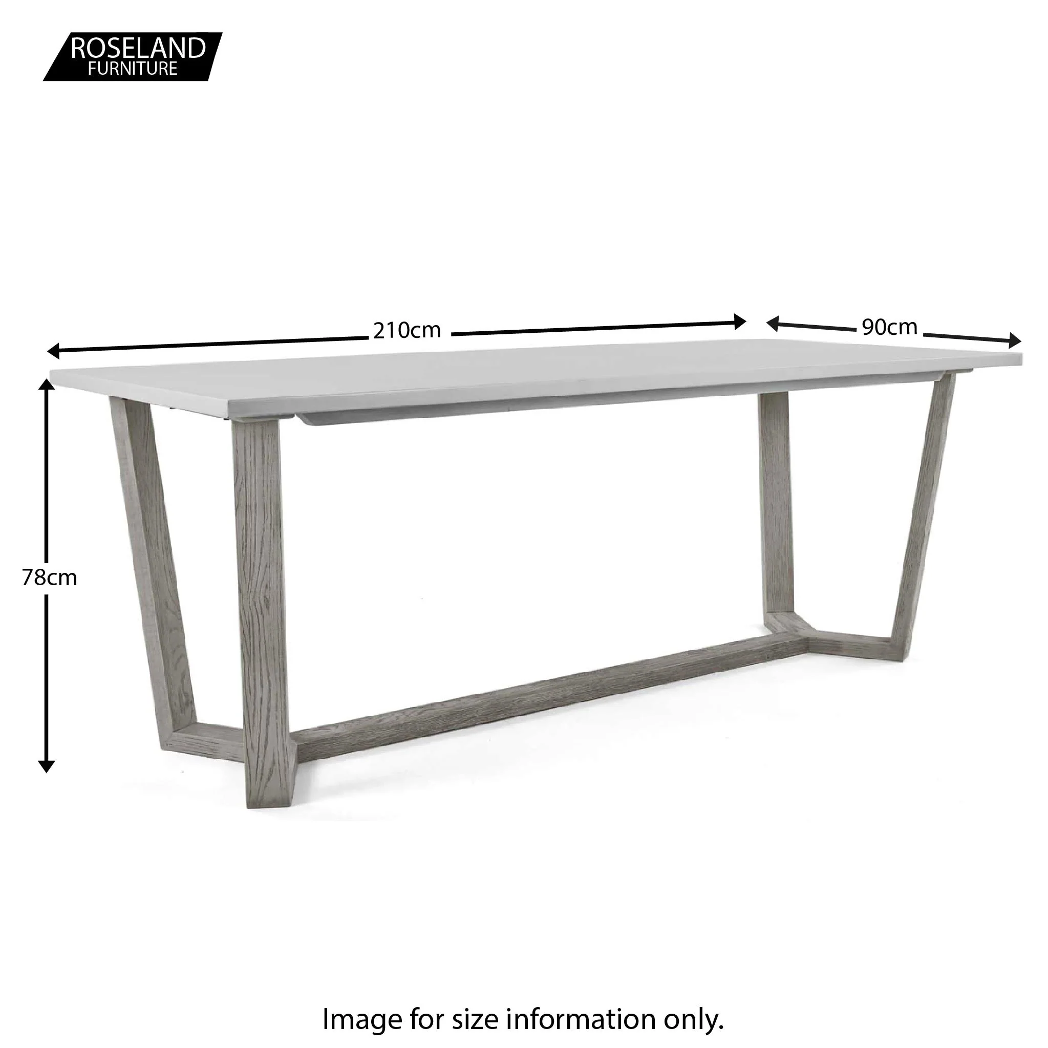 Epsom 210cm Rectangular Dining Table - Image 13