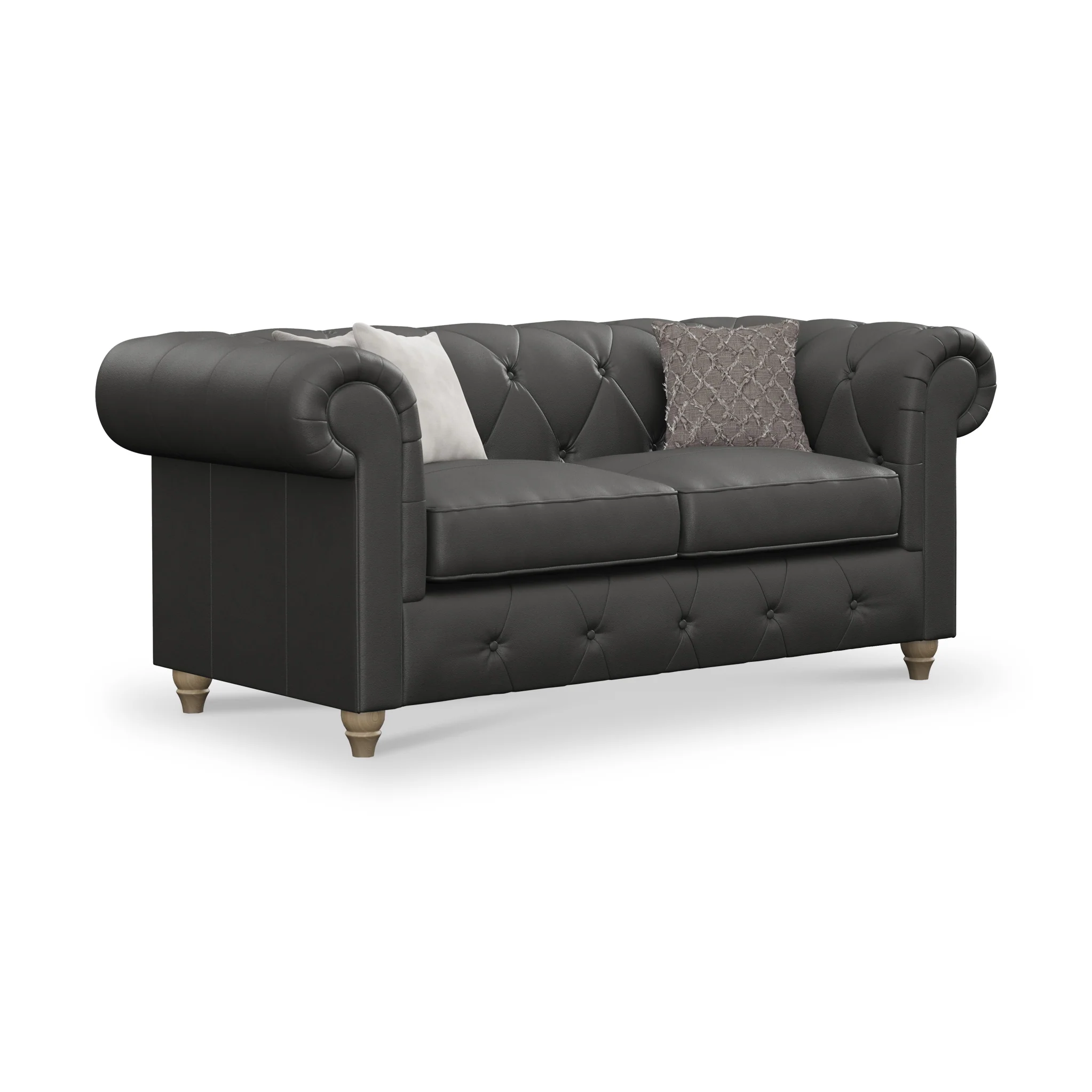 Everett Leather 2 Seater Sofa - Image 4