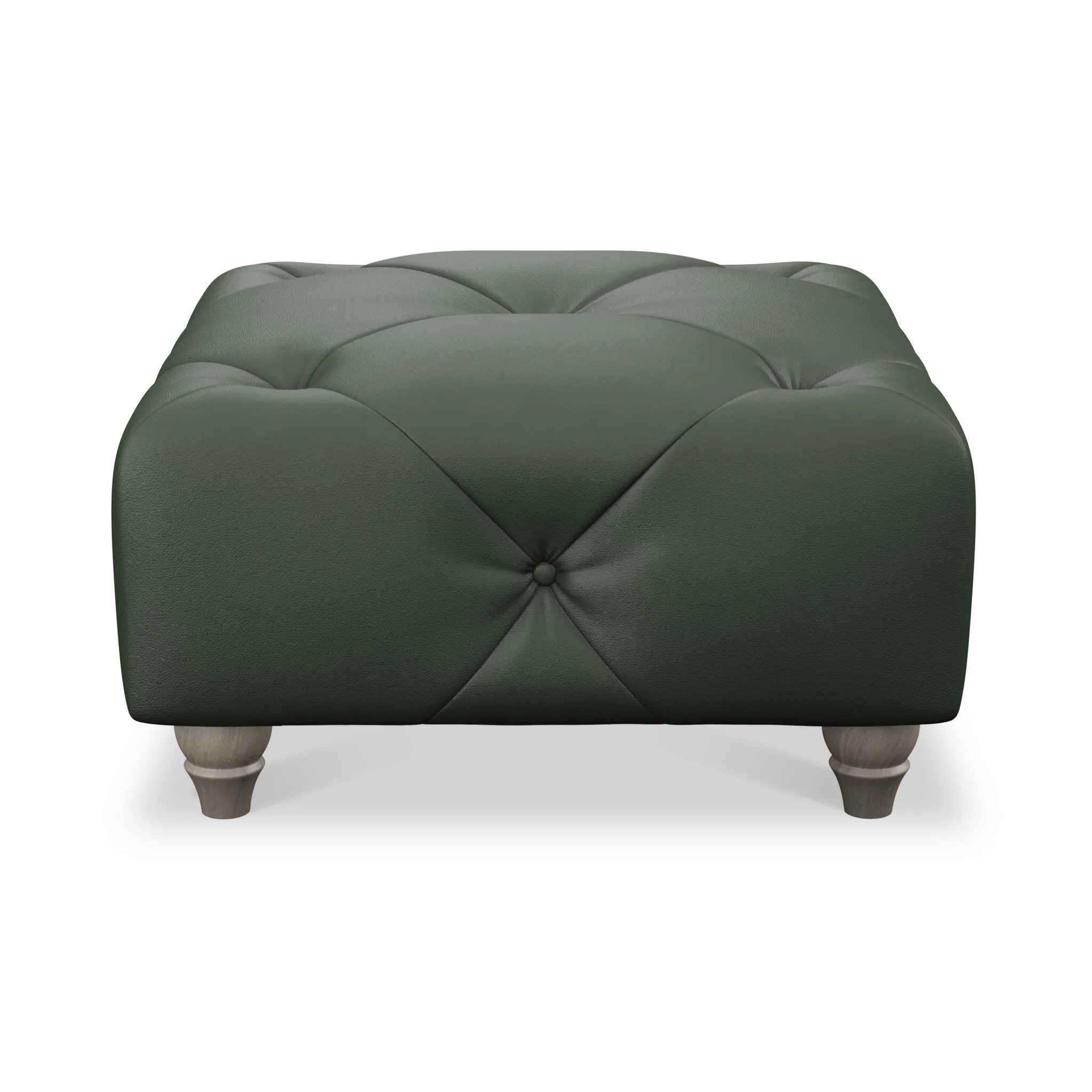 Everett Leather Button Top Footstool - Image 28