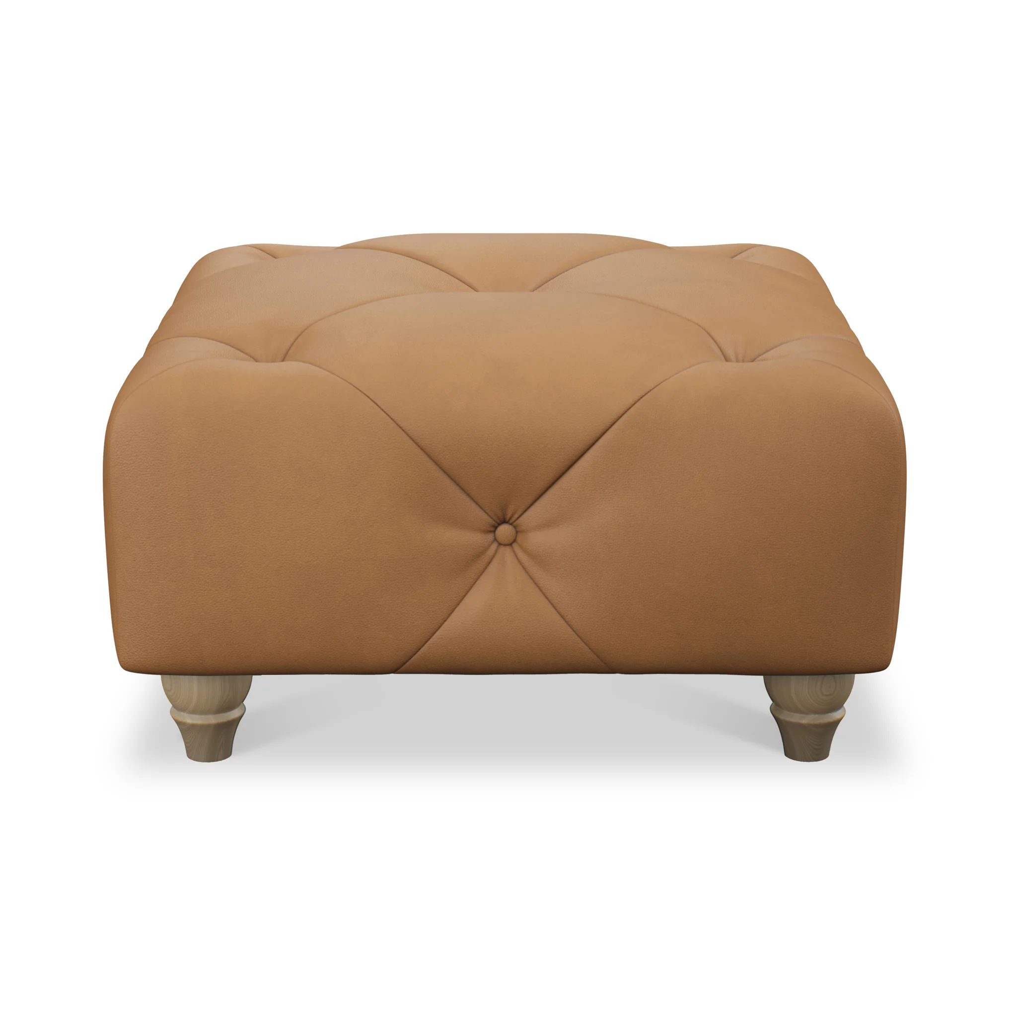 Everett Leather Button Top Footstool - Image 44