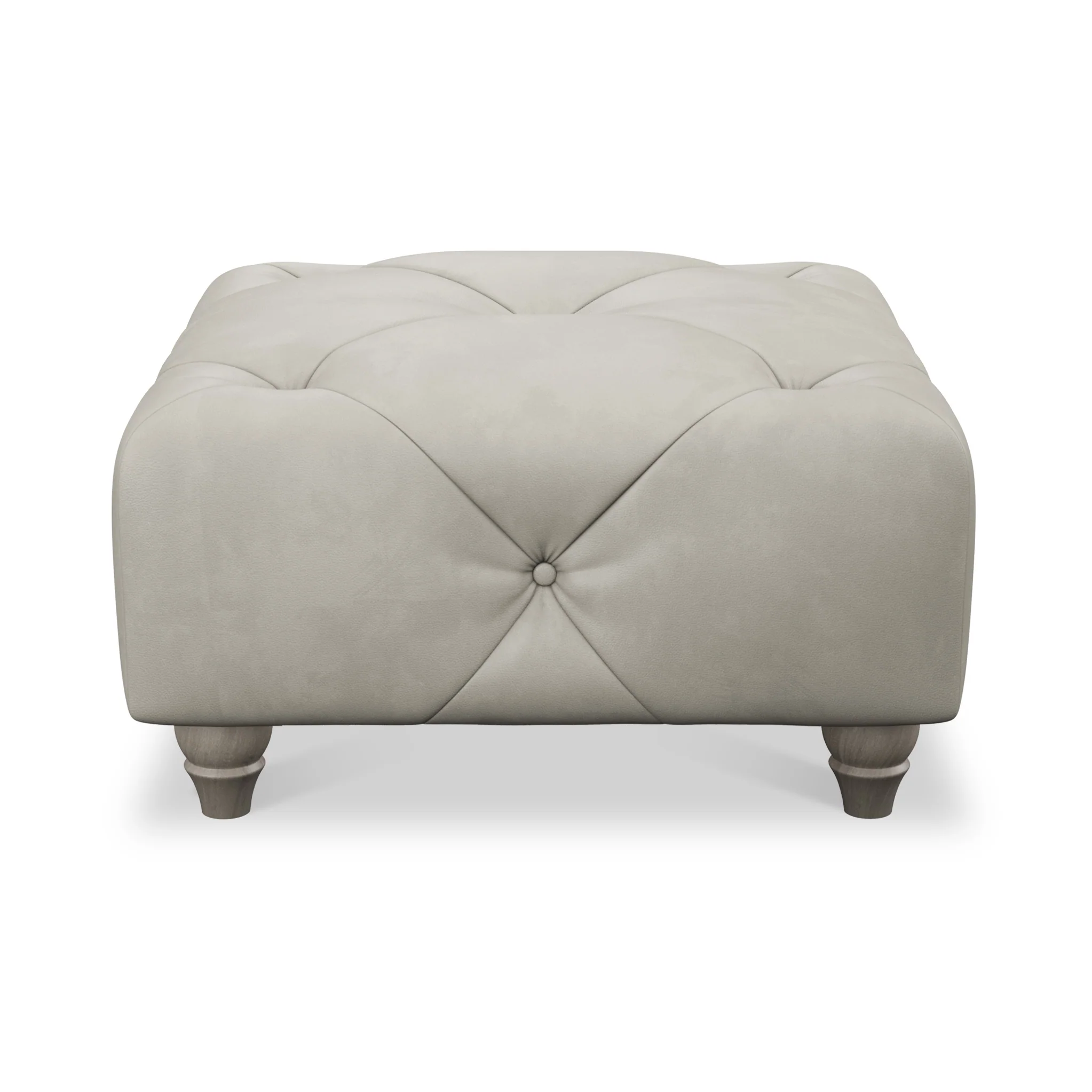 Everett Leather Button Top Footstool - Image 54