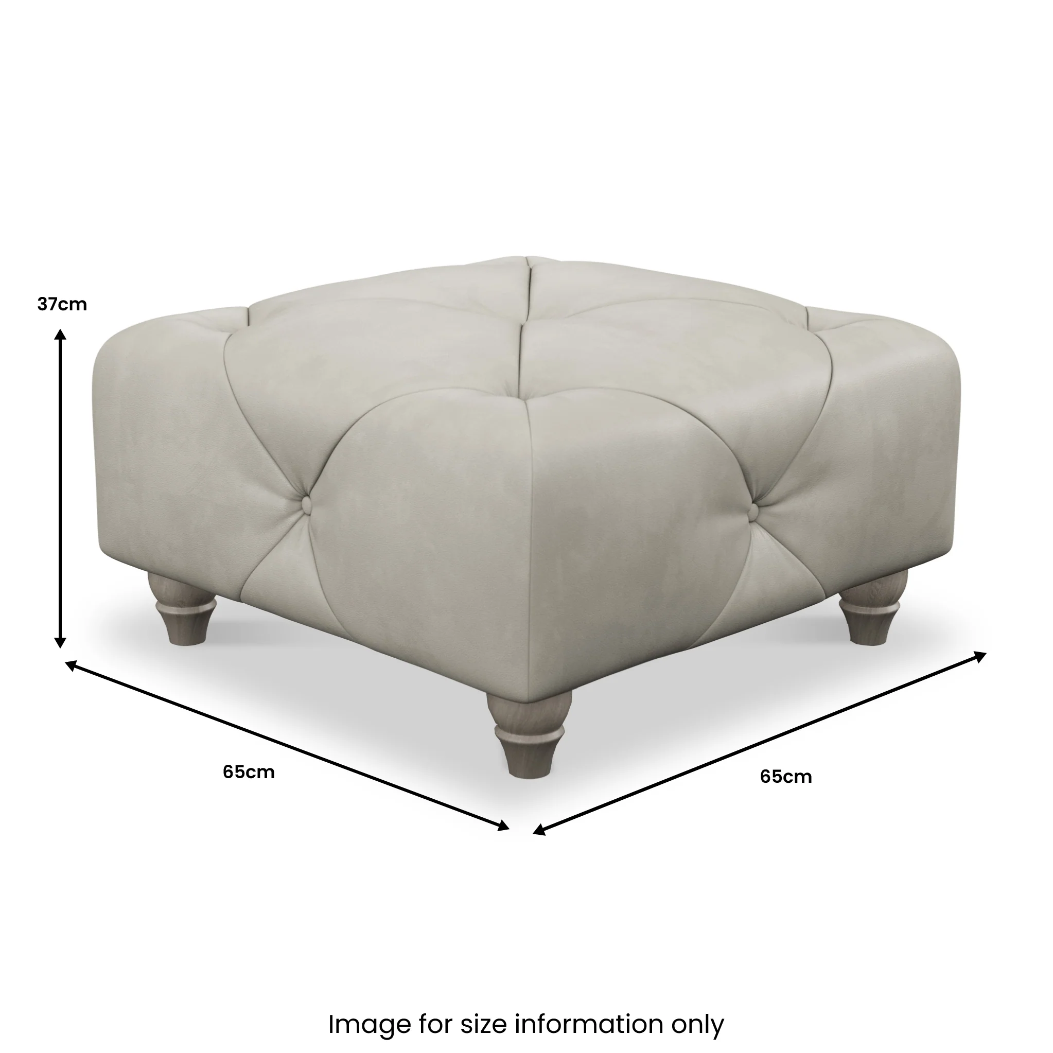Everett Leather Button Top Footstool - Image 61