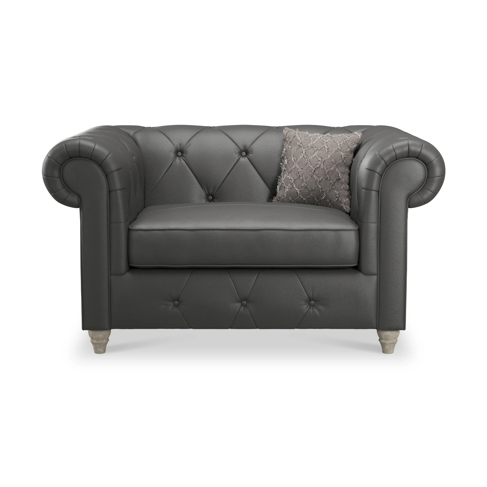 Everett Leather Snuggler Chair - Image 41