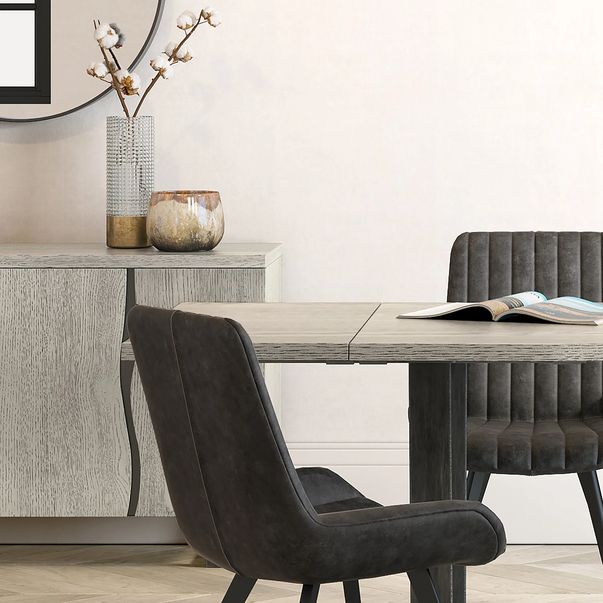 Extension Leaf for Soho Grey Dining Table - Image 3