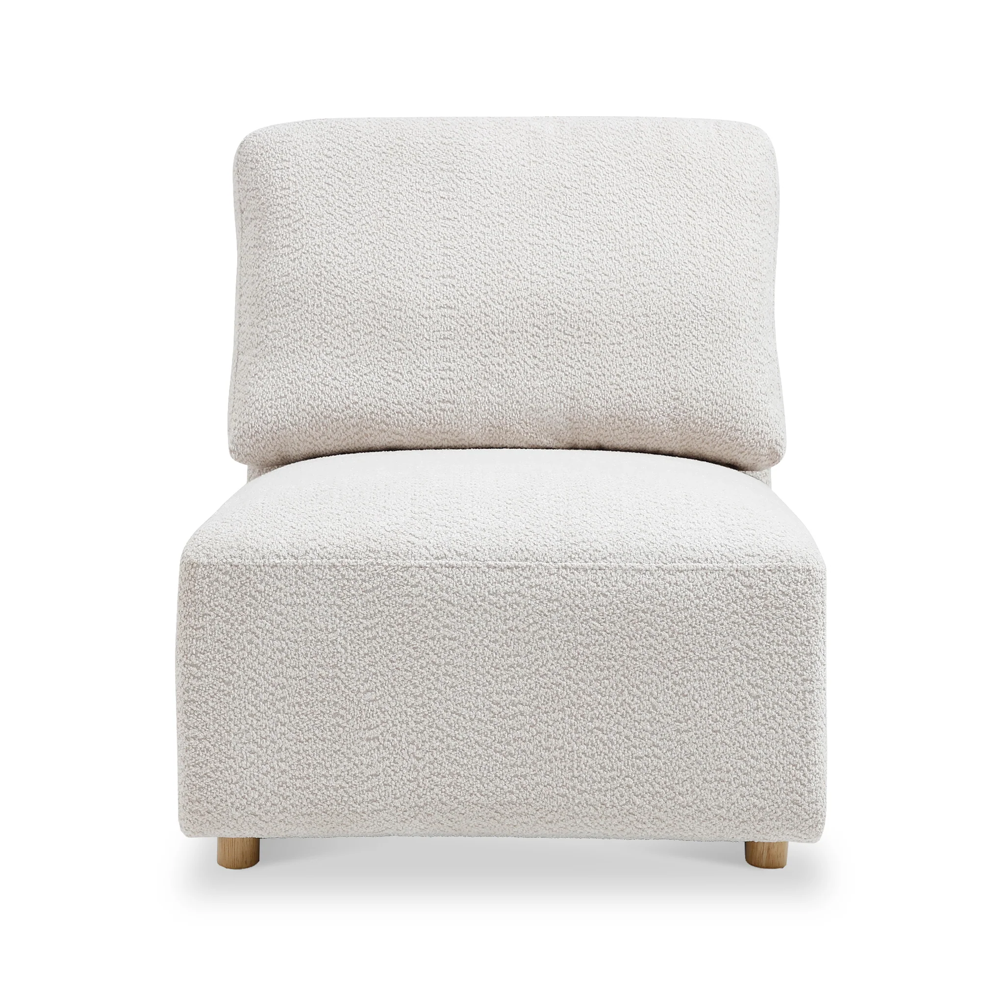 Fairfax Boucle Armless Lounge Chair - Image 3