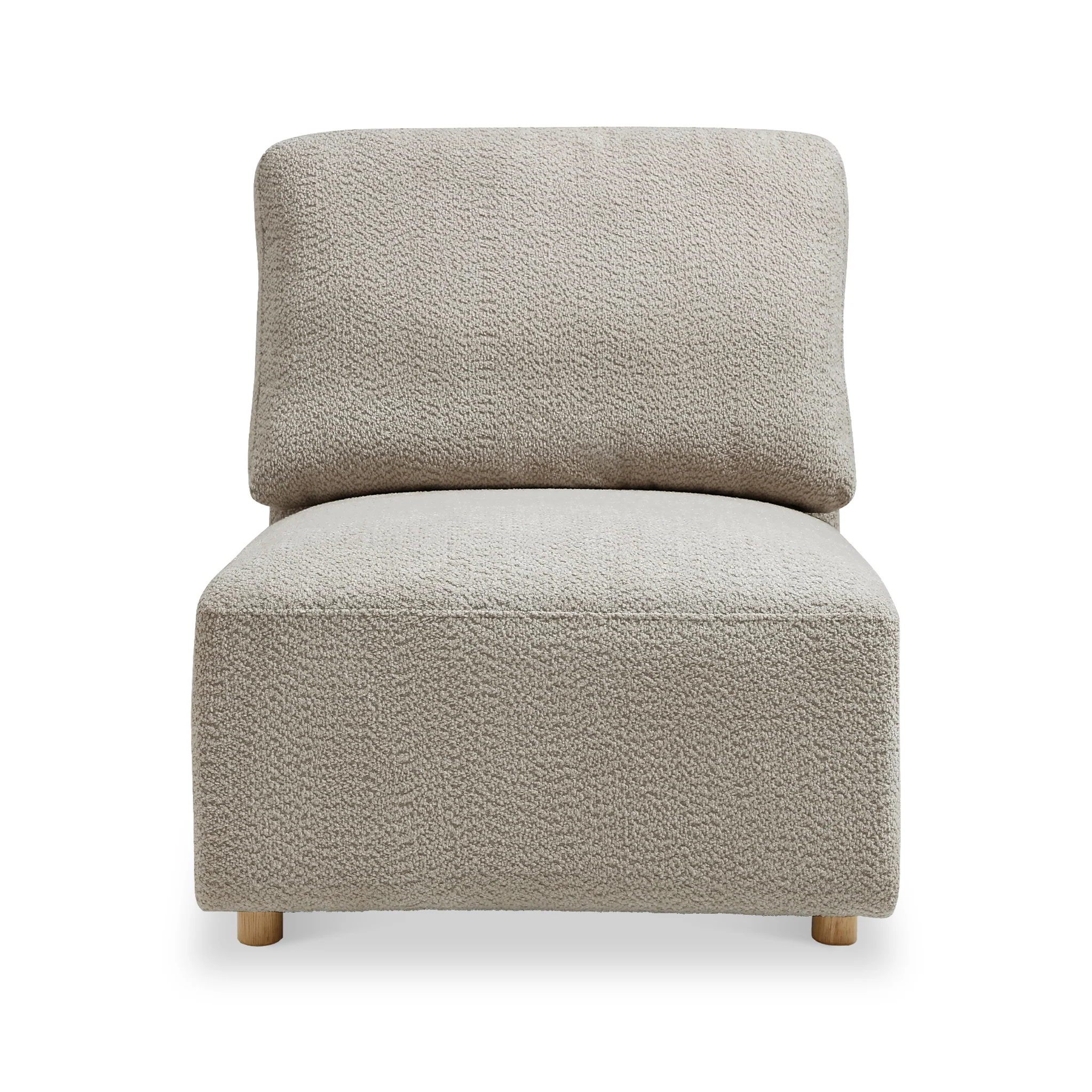 Fairfax Boucle Armless Lounge Chair - Image 8