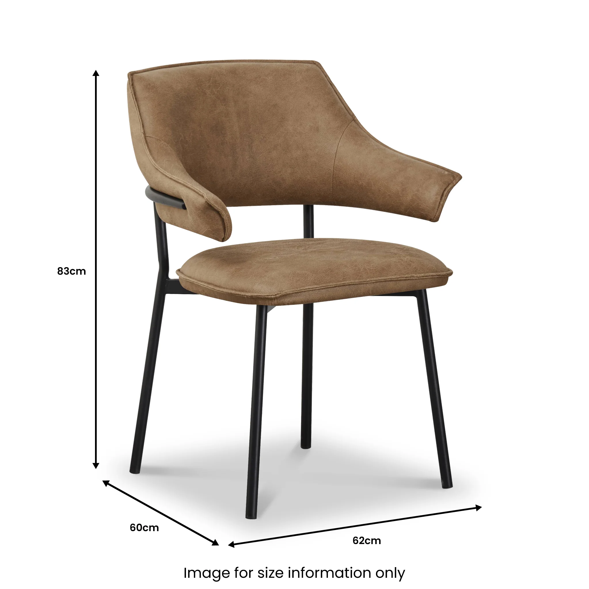 Faraday Faux Leather Dining Chair - Image 6