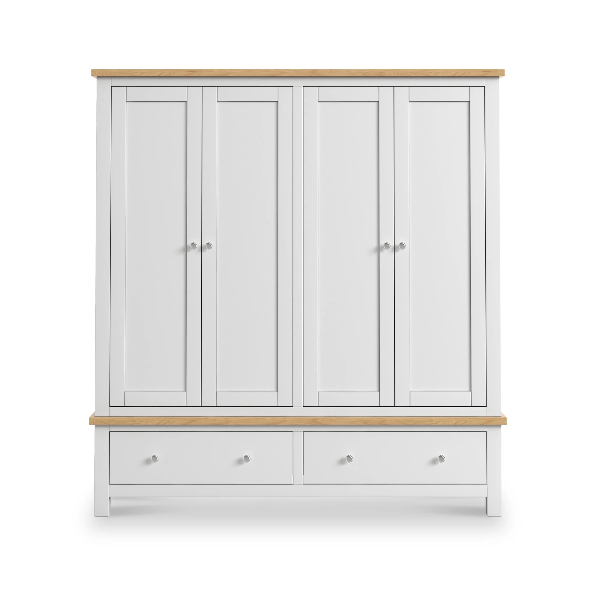 Farro 4 Door Wardrobe with 2 Drawers - Image 11