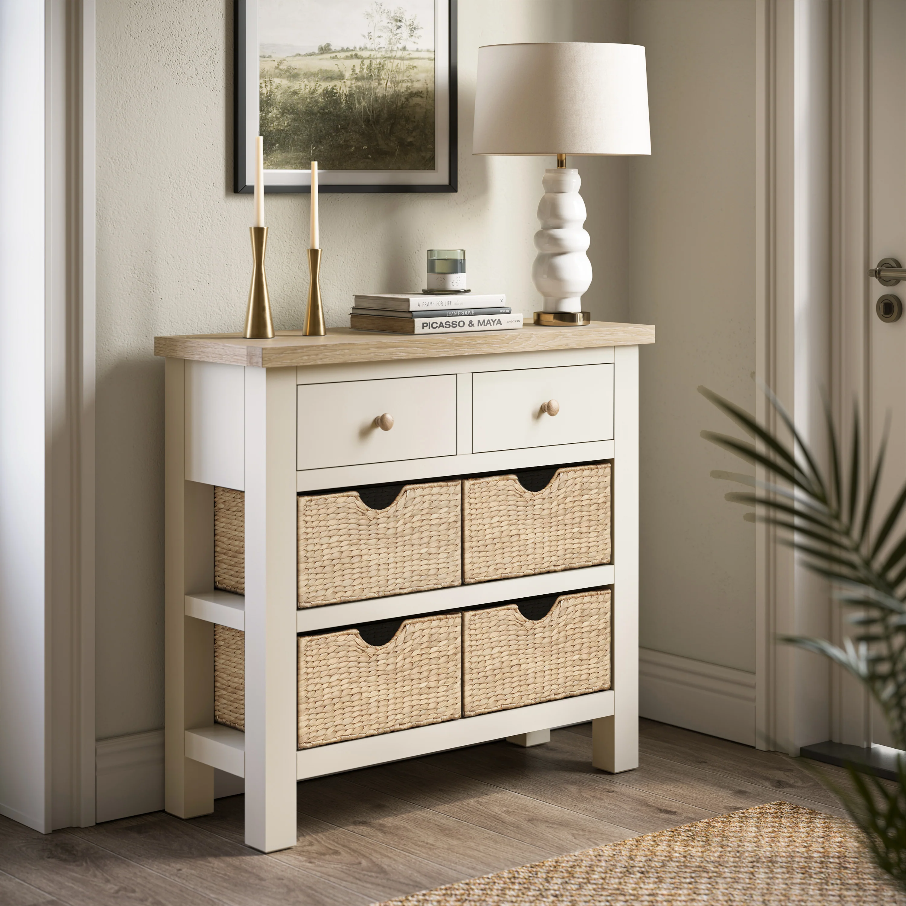 Farro Basket Console Table - Image 7