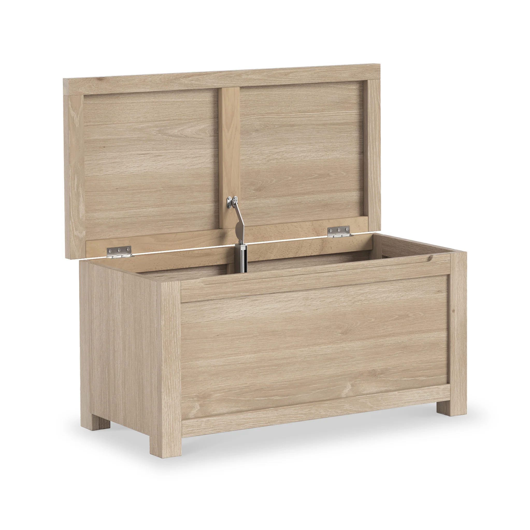 Farro Washed Oak Blanket Box - Image 3