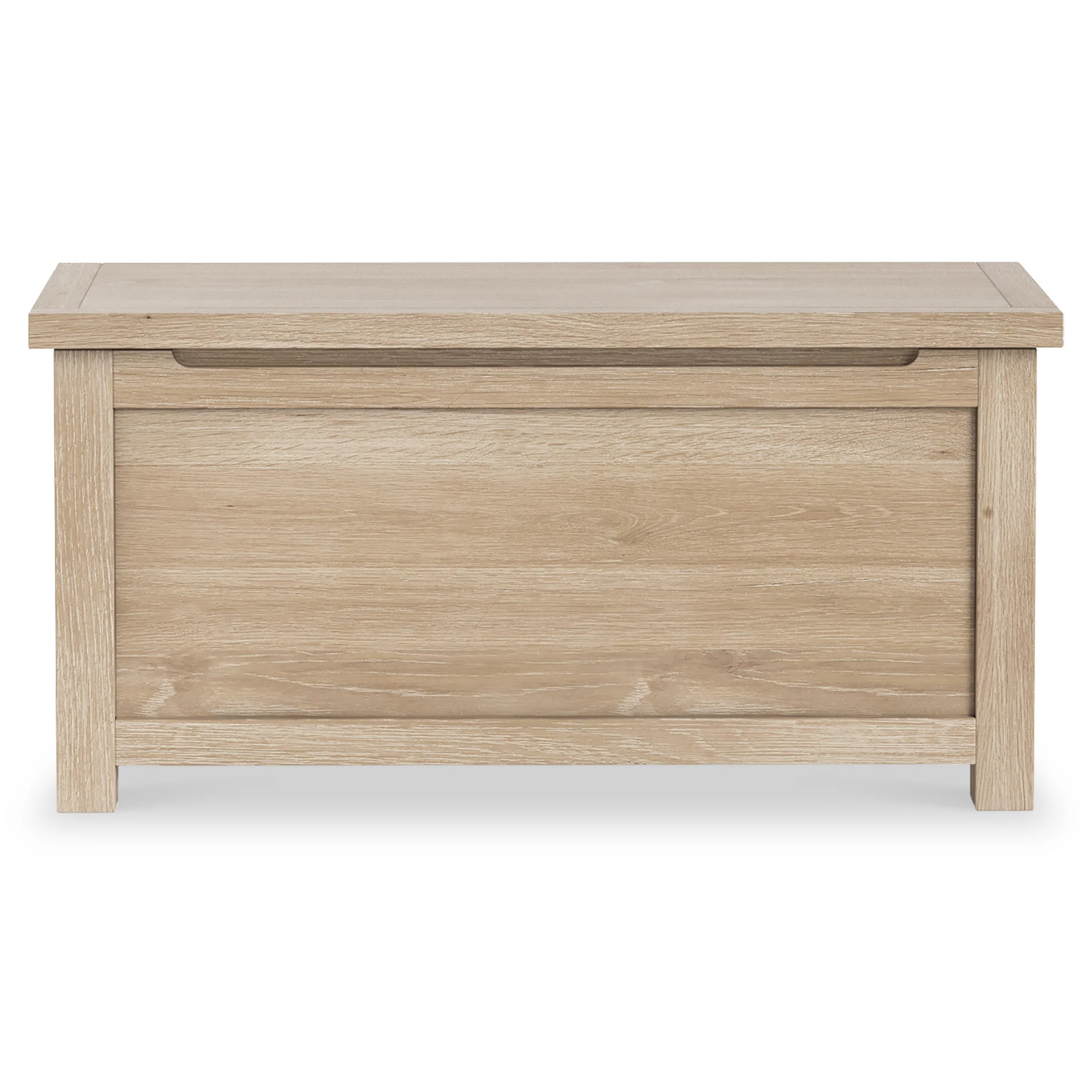Farro Washed Oak Blanket Box - Image 4