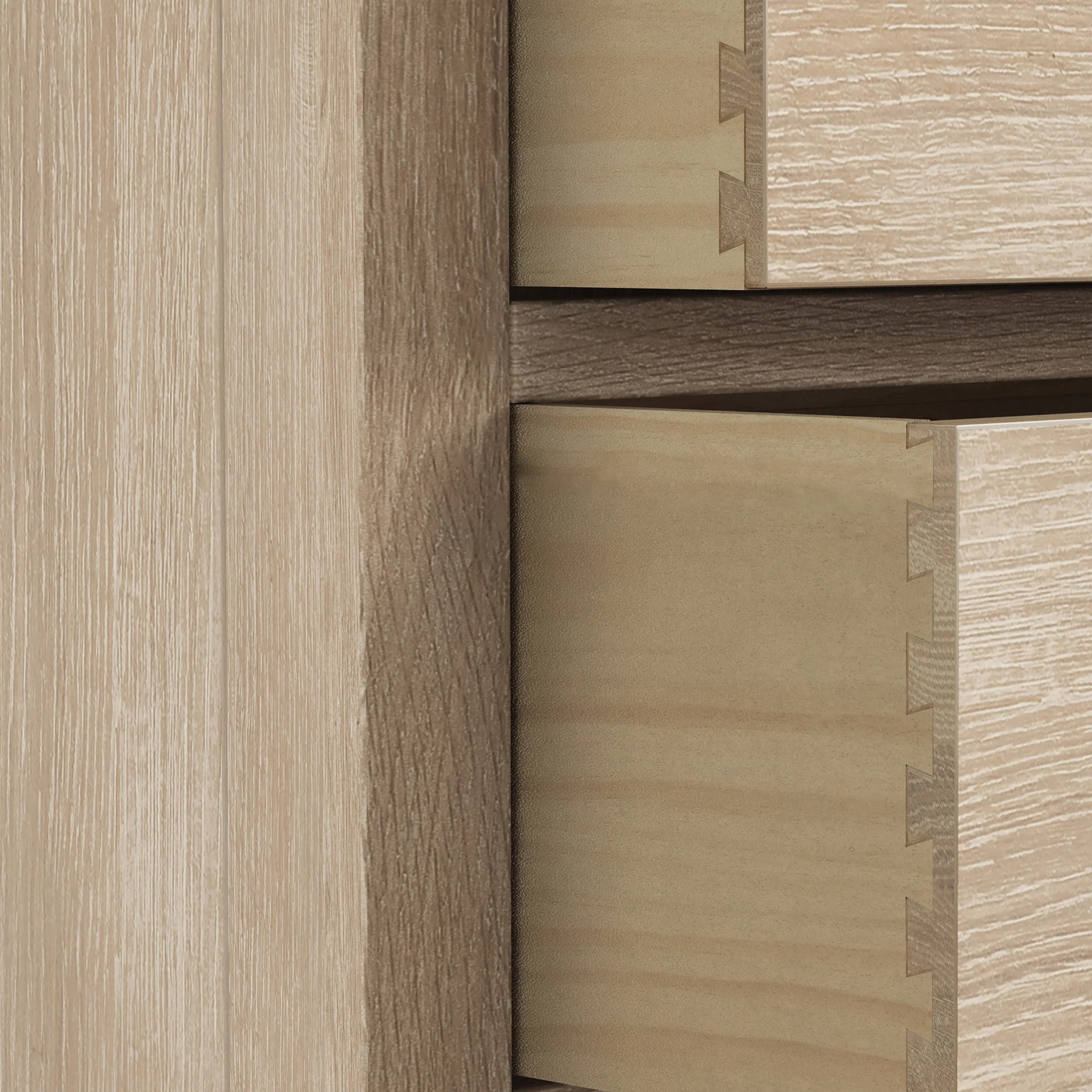 Farro Washed Oak XL Bedside Table - Image 7