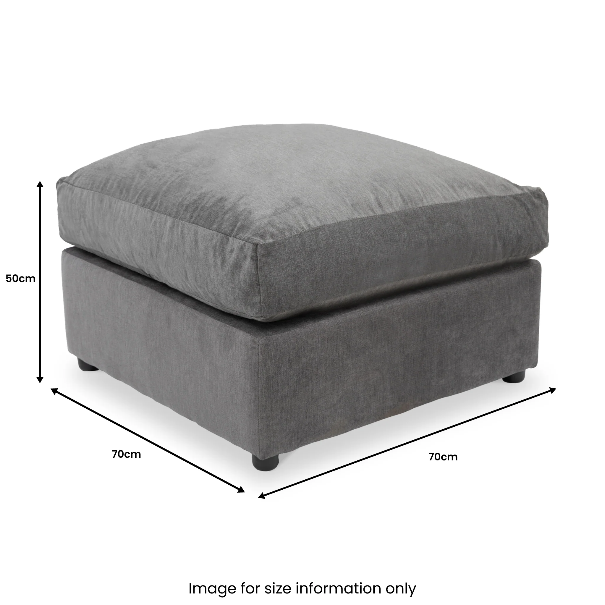 Fernley Chenille Footstool - Image 11