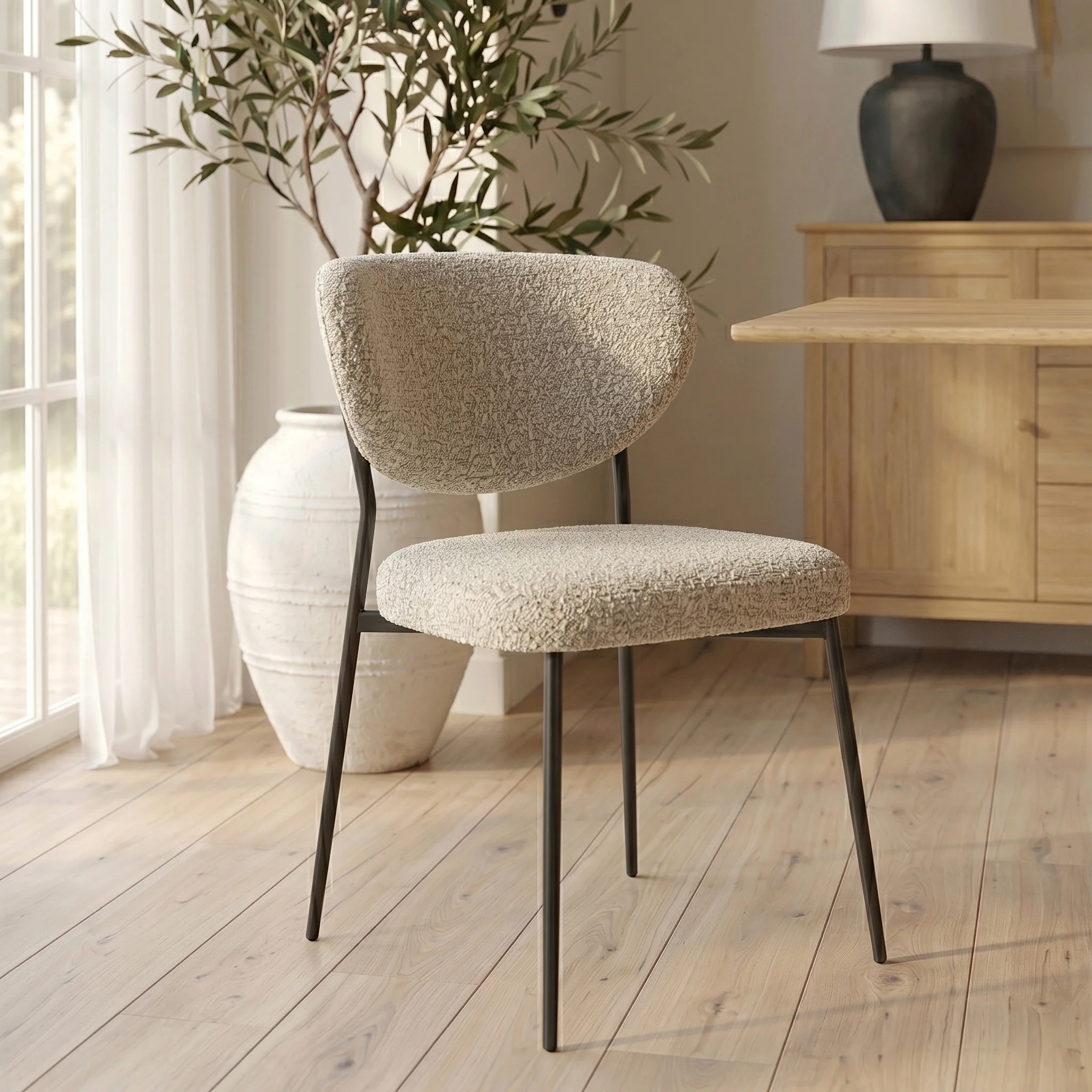 Fierro Boucle Dining Chair - Image 2