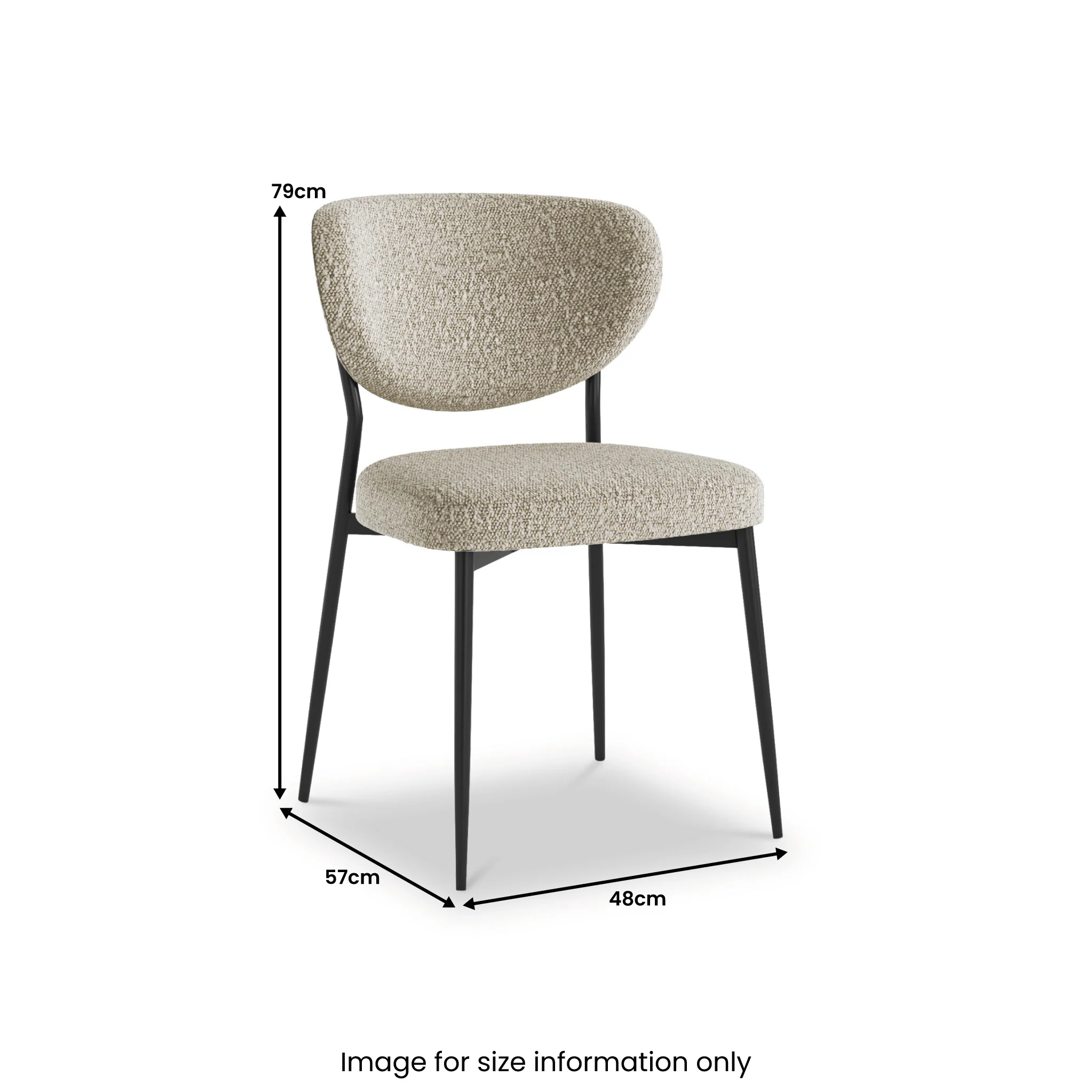 Fierro Boucle Dining Chair - Image 4