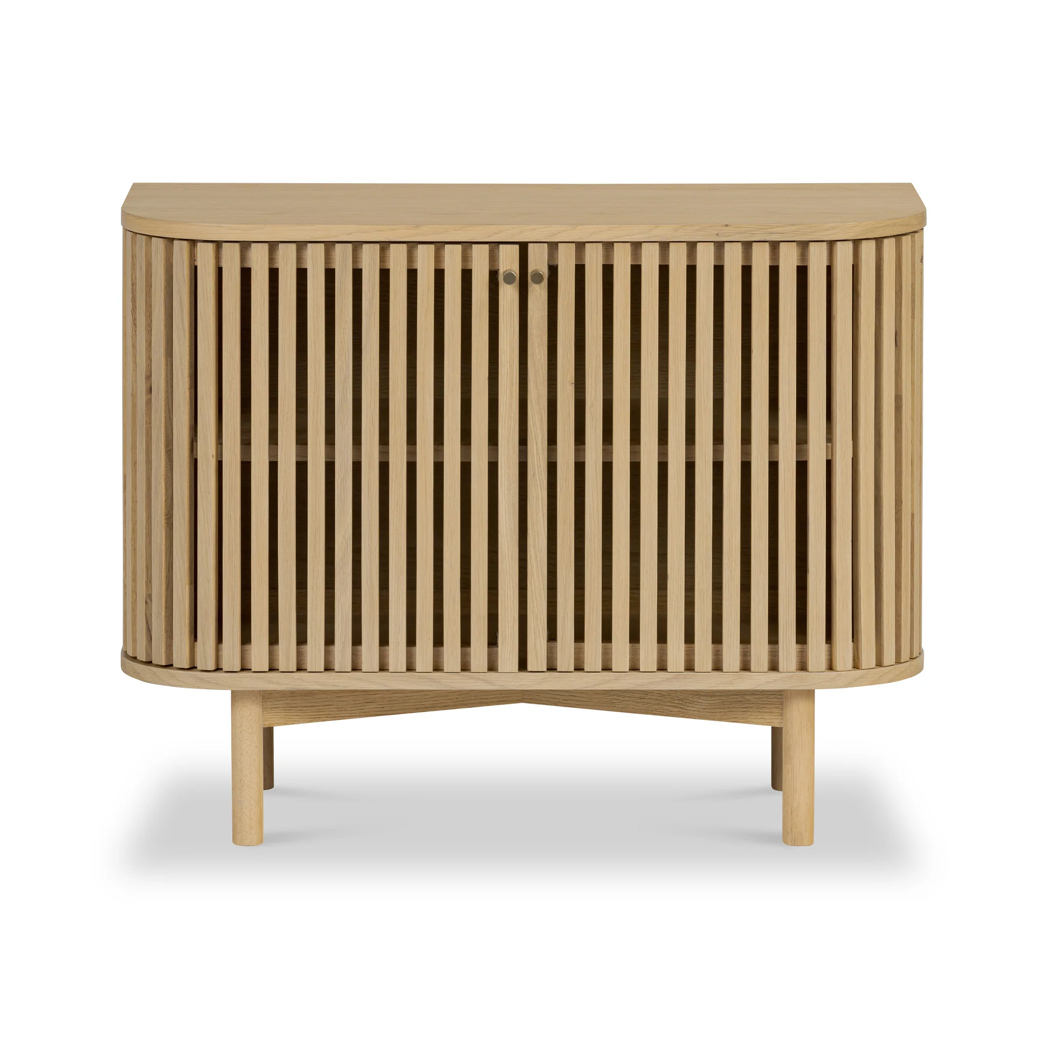 Finch Oak Slatted Small Sideboard - Image 3