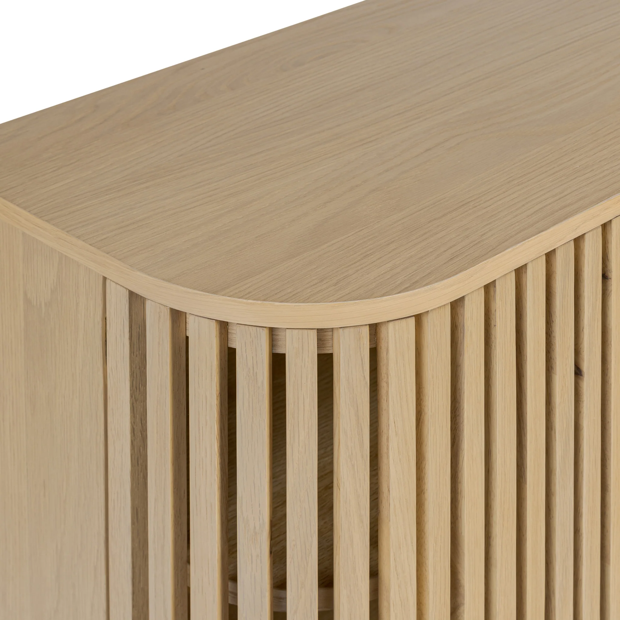 Finch Oak Slatted Small Sideboard - Image 7