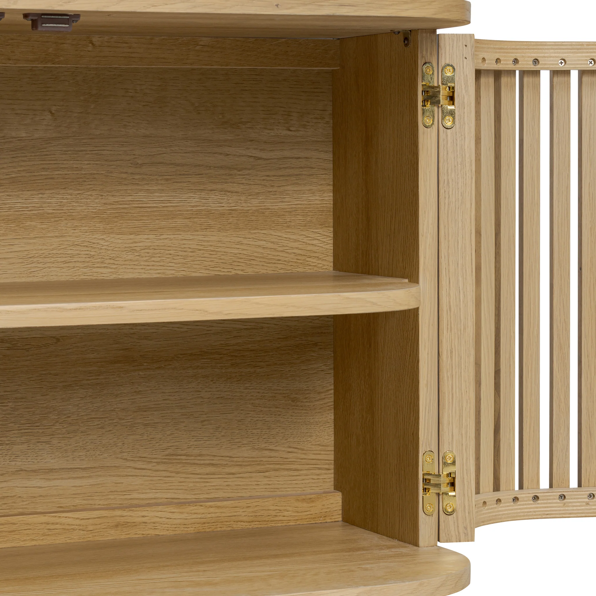 Finch Oak Slatted Small Sideboard - Image 8