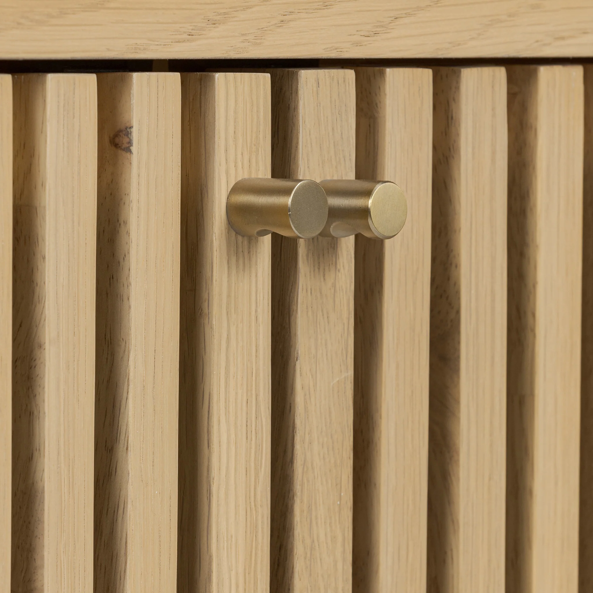 Finch Oak Slatted Storage Bench - Image 5