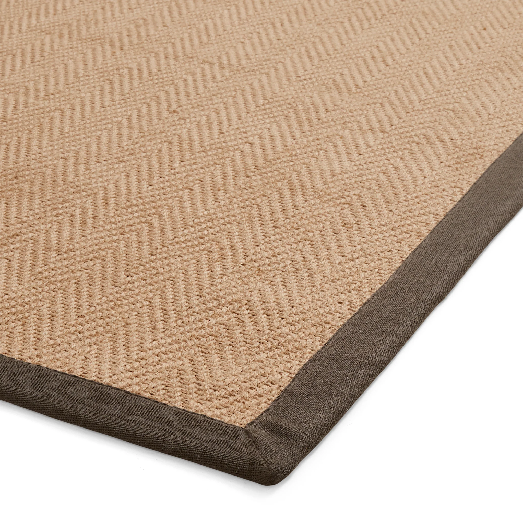 Ford Herringbone Jute Border Rug - Image 21