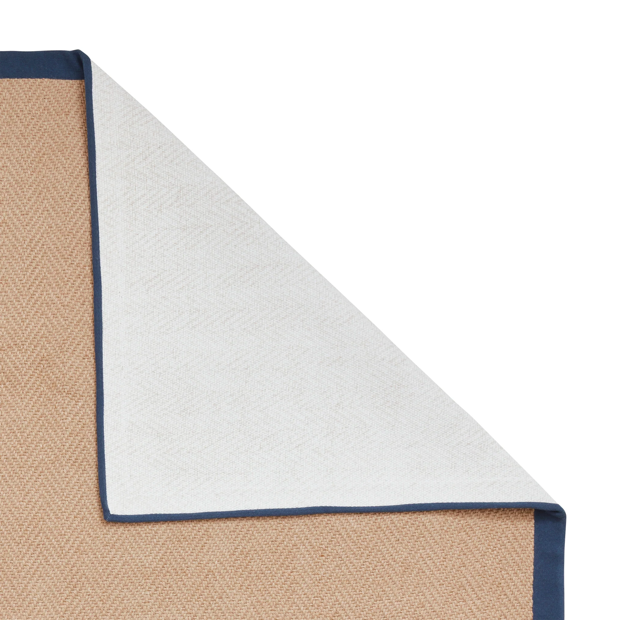 Ford Herringbone Jute Border Rug - Image 43