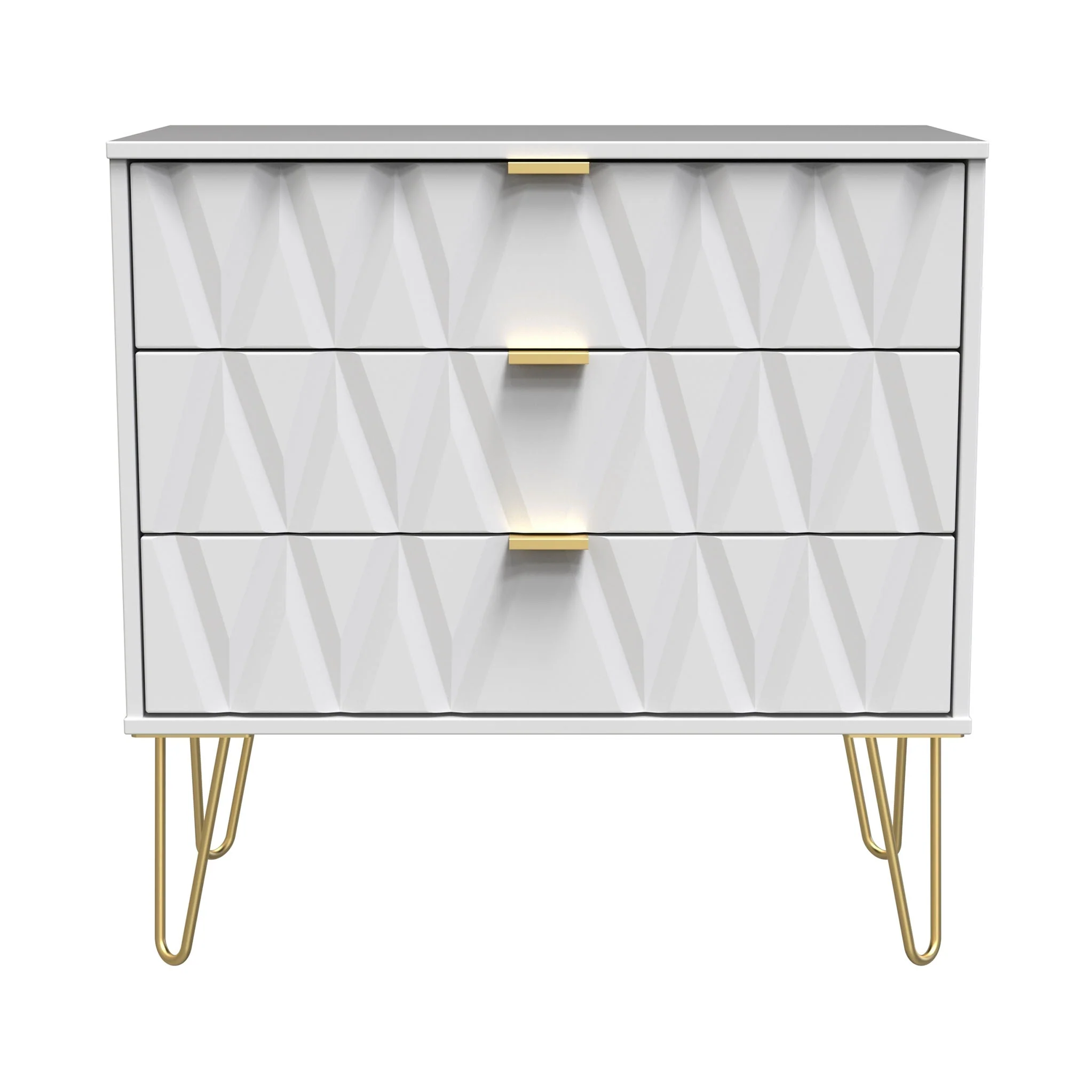 Geo 3 Drawer Chest with Gold Hairpin Legs - Image 14