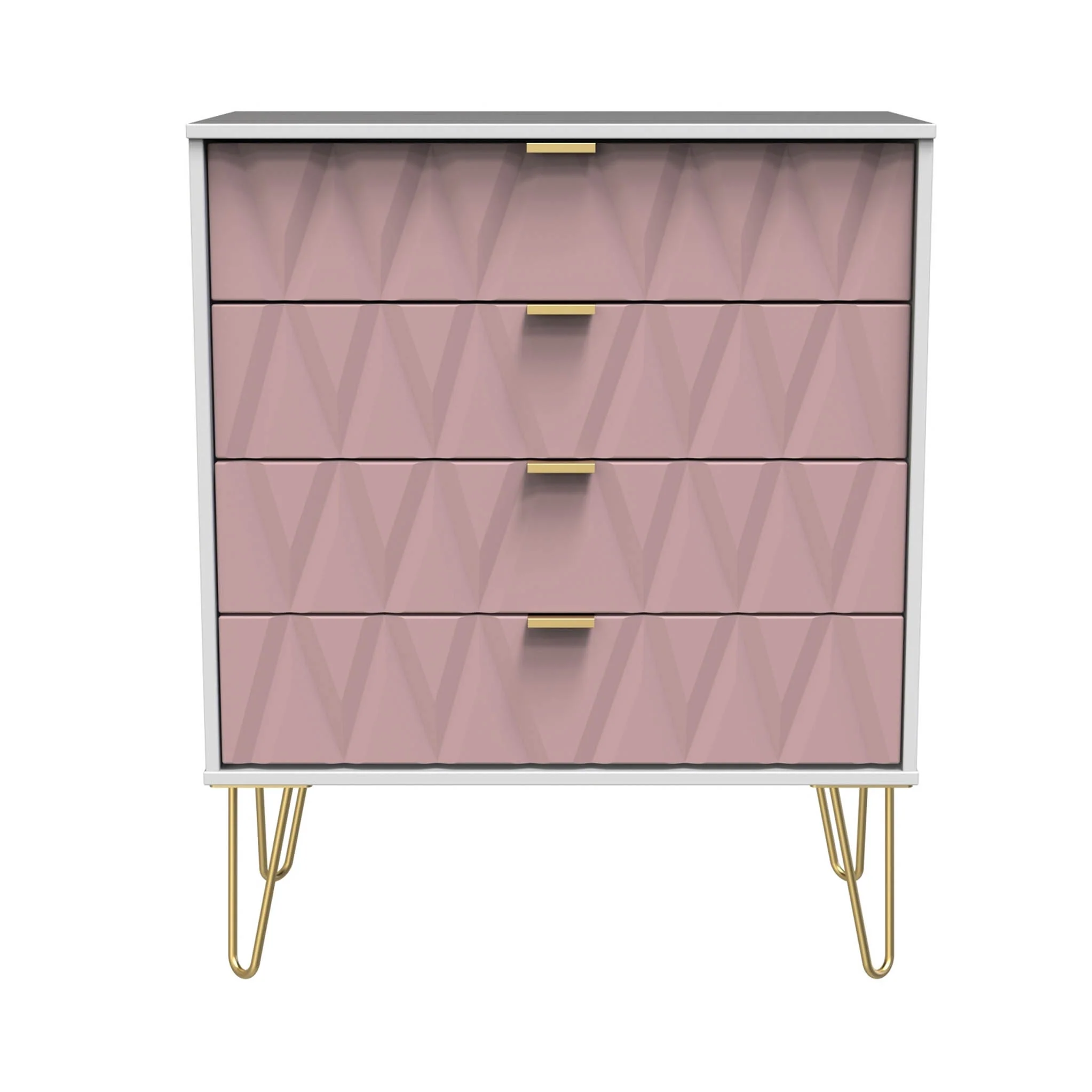 Geo 4 Drawer Chest with Gold Hairpin Legs - Image 12