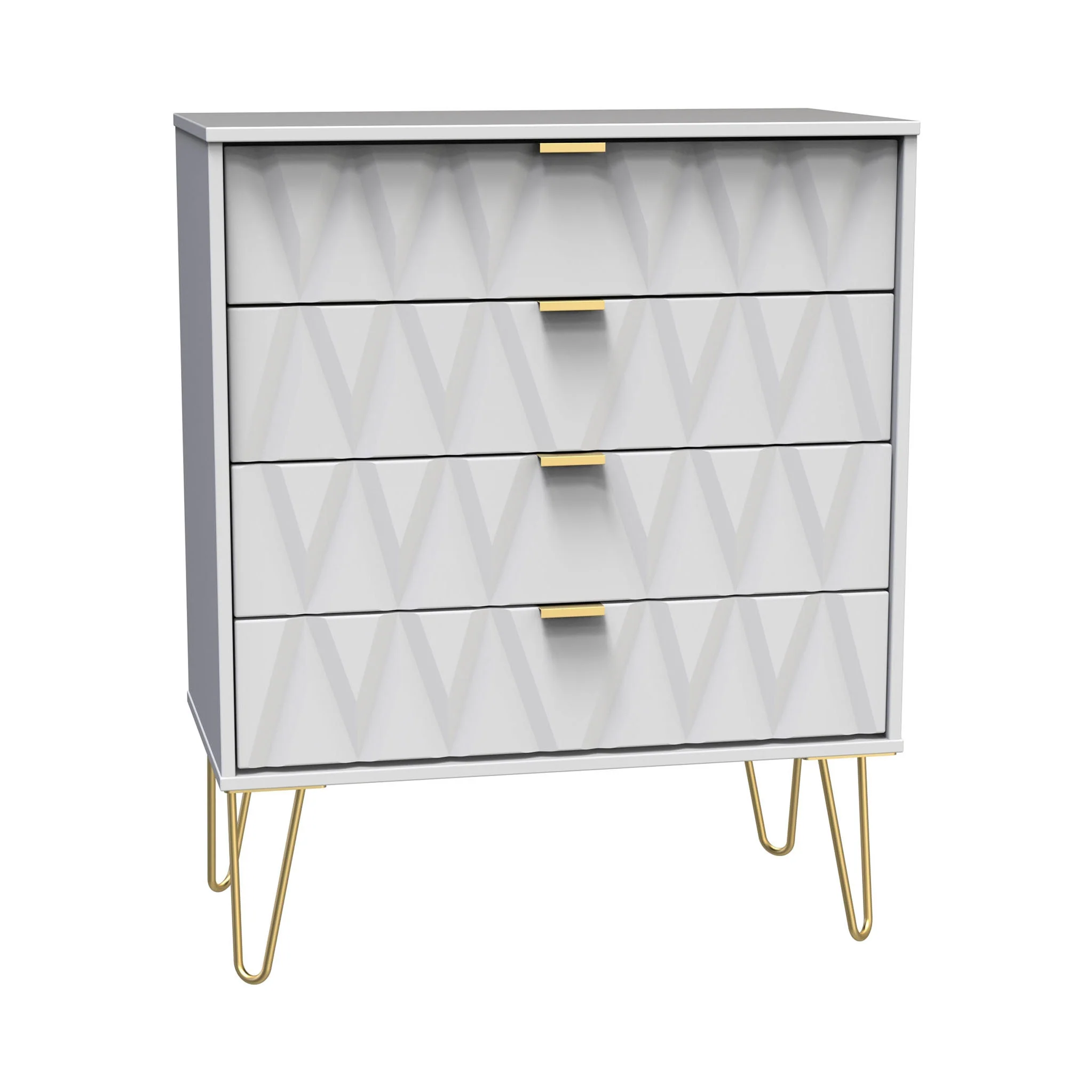 Geo 4 Drawer Chest with Gold Hairpin Legs - Image 15