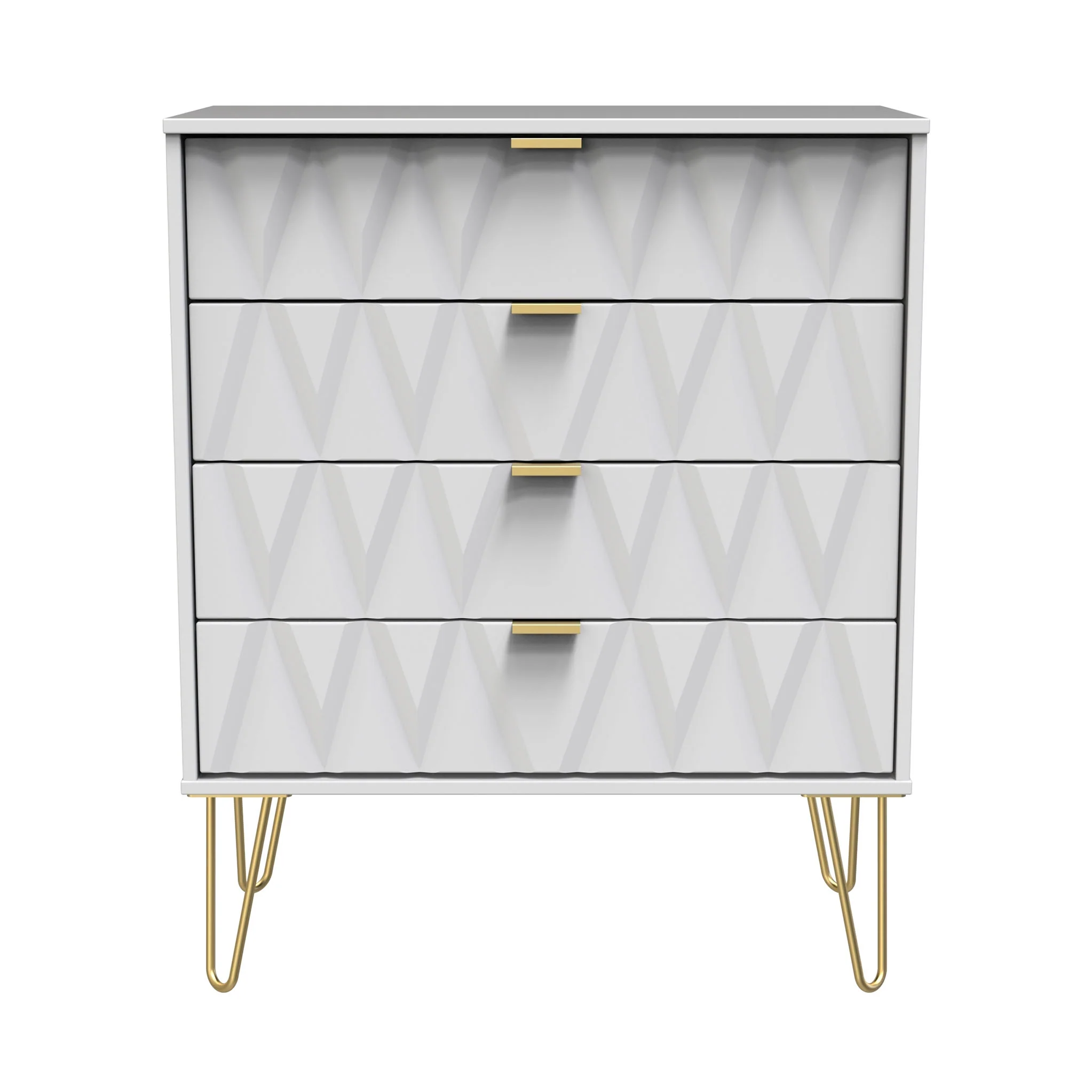 Geo 4 Drawer Chest with Gold Hairpin Legs - Image 16