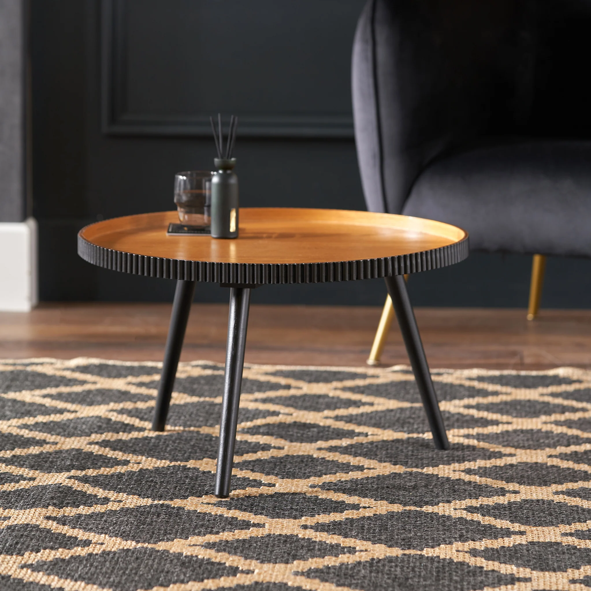 Hammond Pine Fluted Edge Coffee Table - Image 2