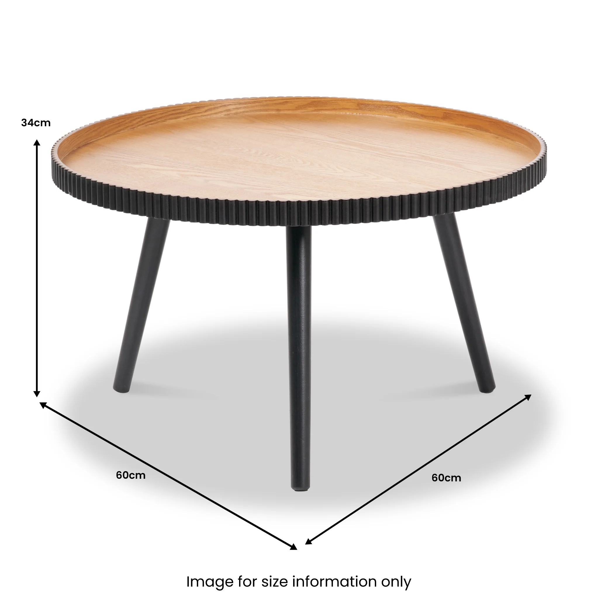 Hammond Pine Fluted Edge Coffee Table - Image 9