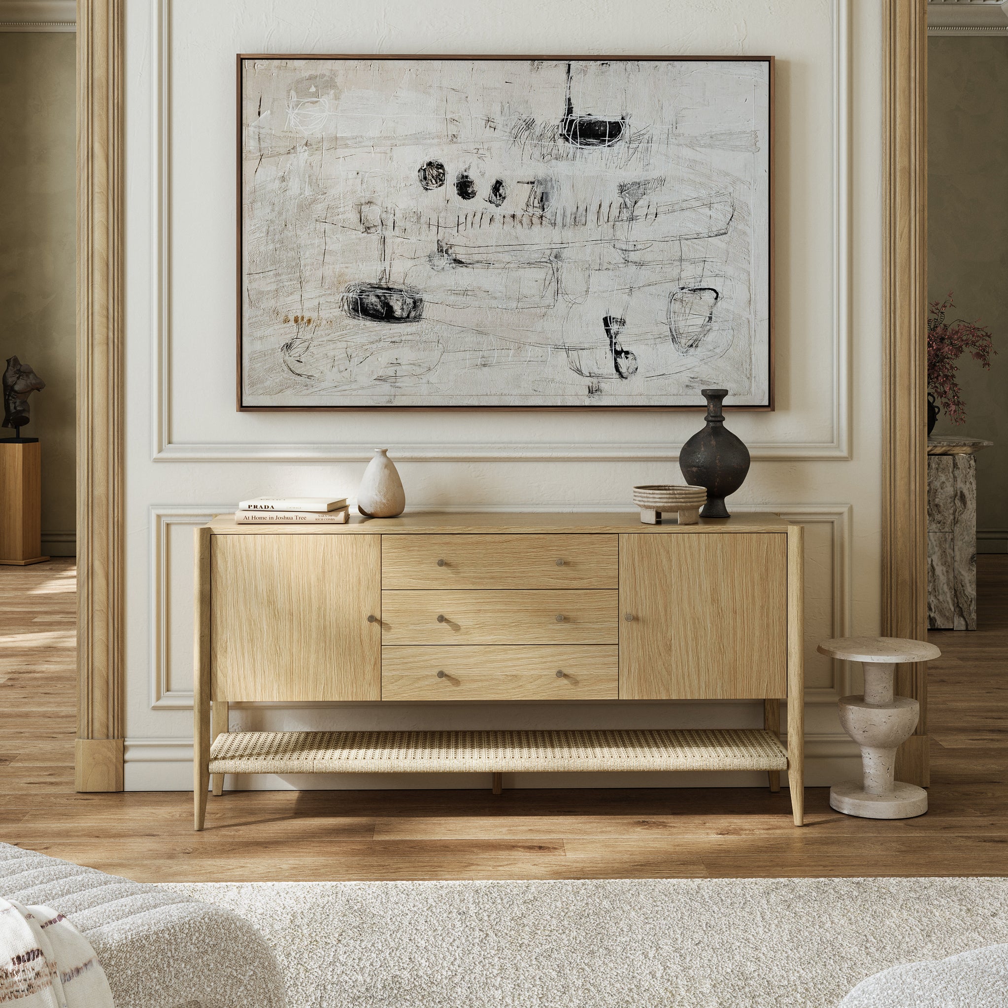Harborough Oak Large Sideboard - Image 2