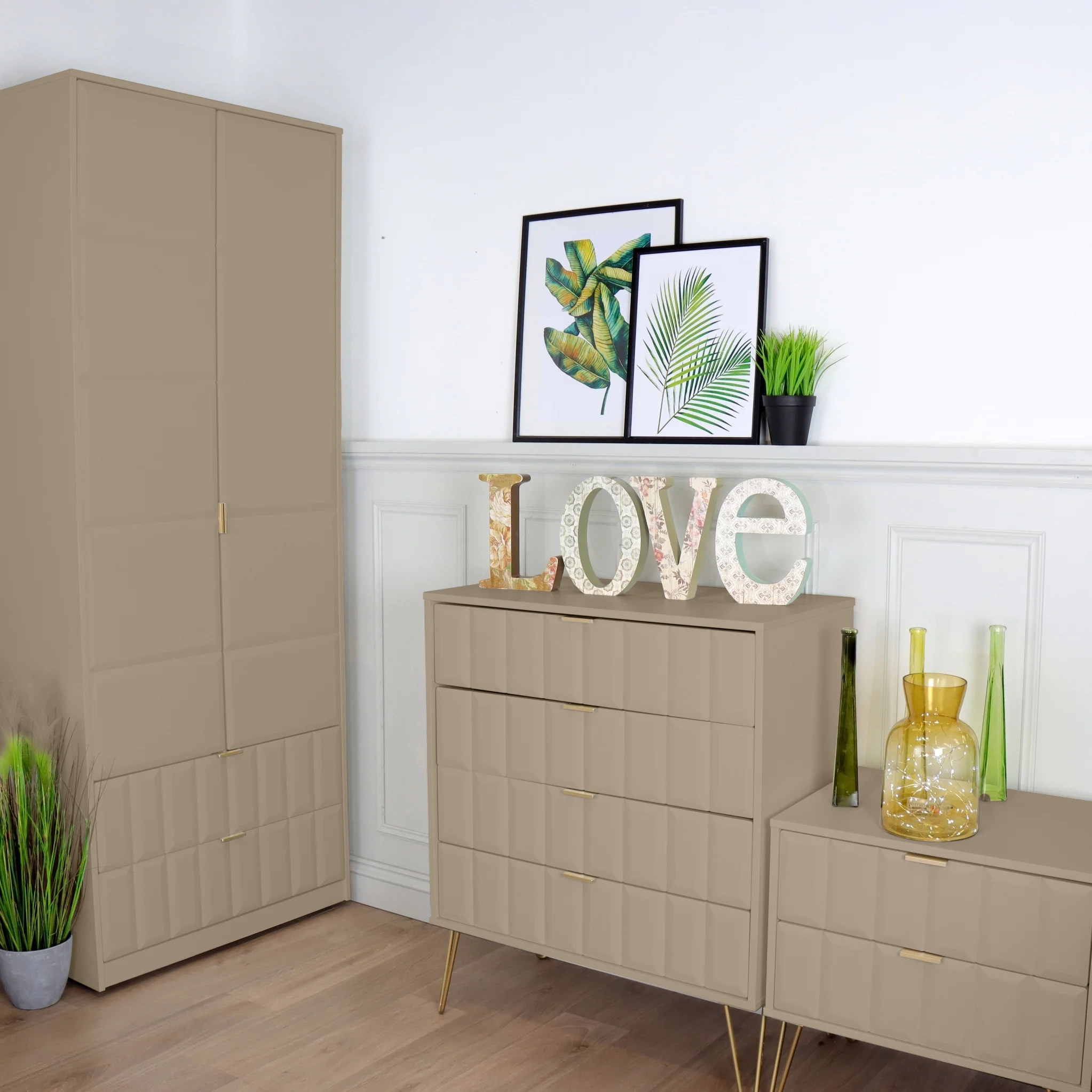 Harlow 2 Door Panelled Wardrobe - Image 9