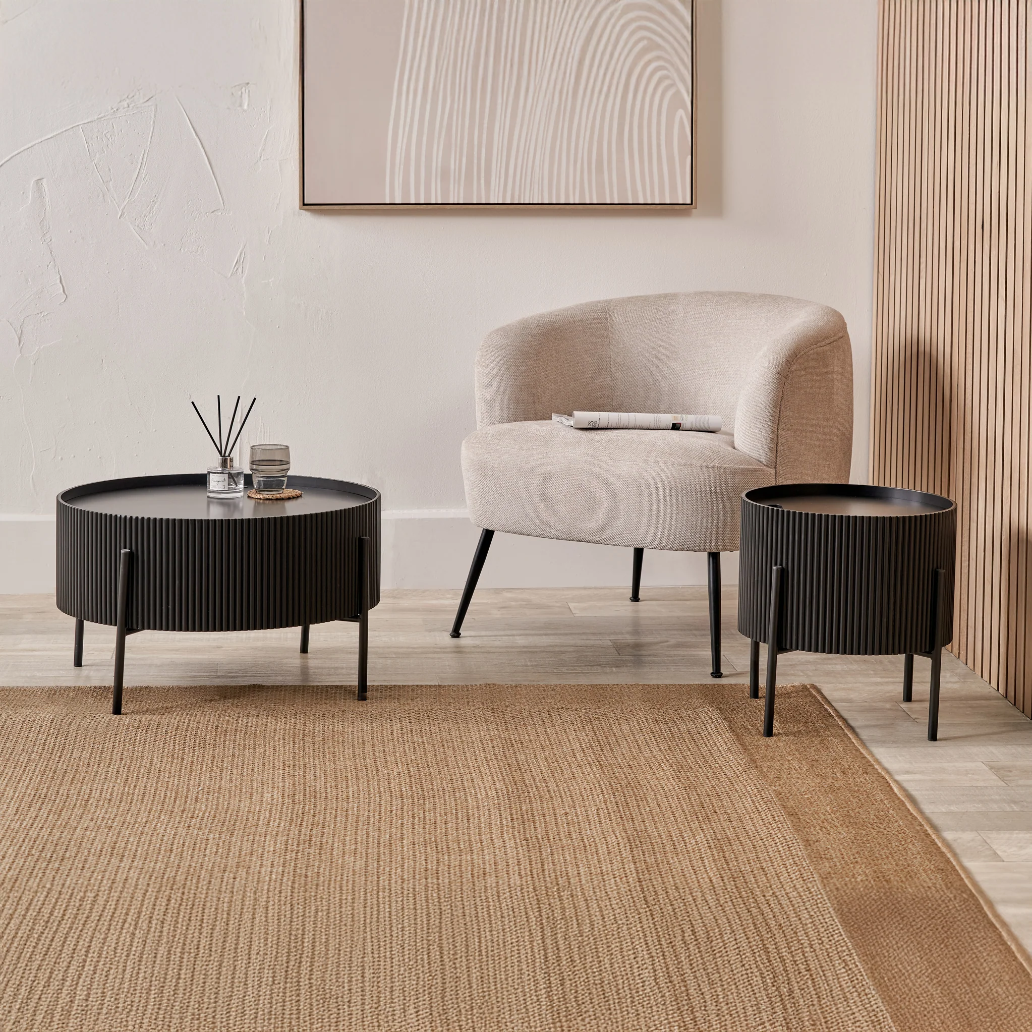 Henderson Fluted Edge Storage Coffee Table - Image 7