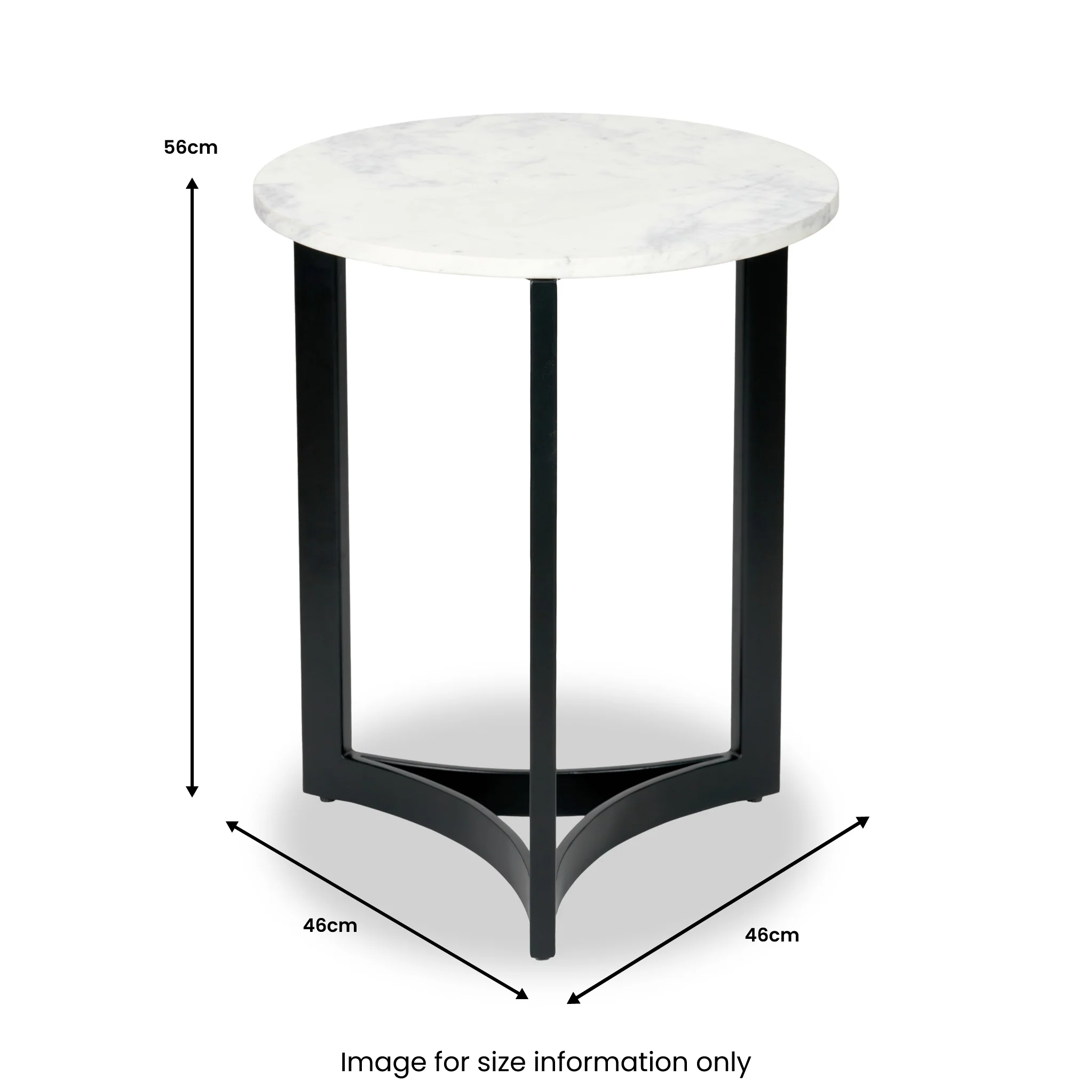 Hendrick Marble Top Side Table - Image 6