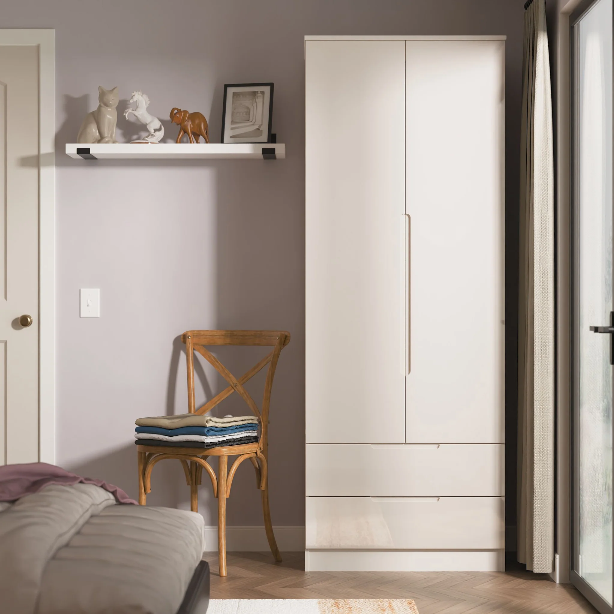 Henshaw 2 Drawer Double Wardrobe - Image 31