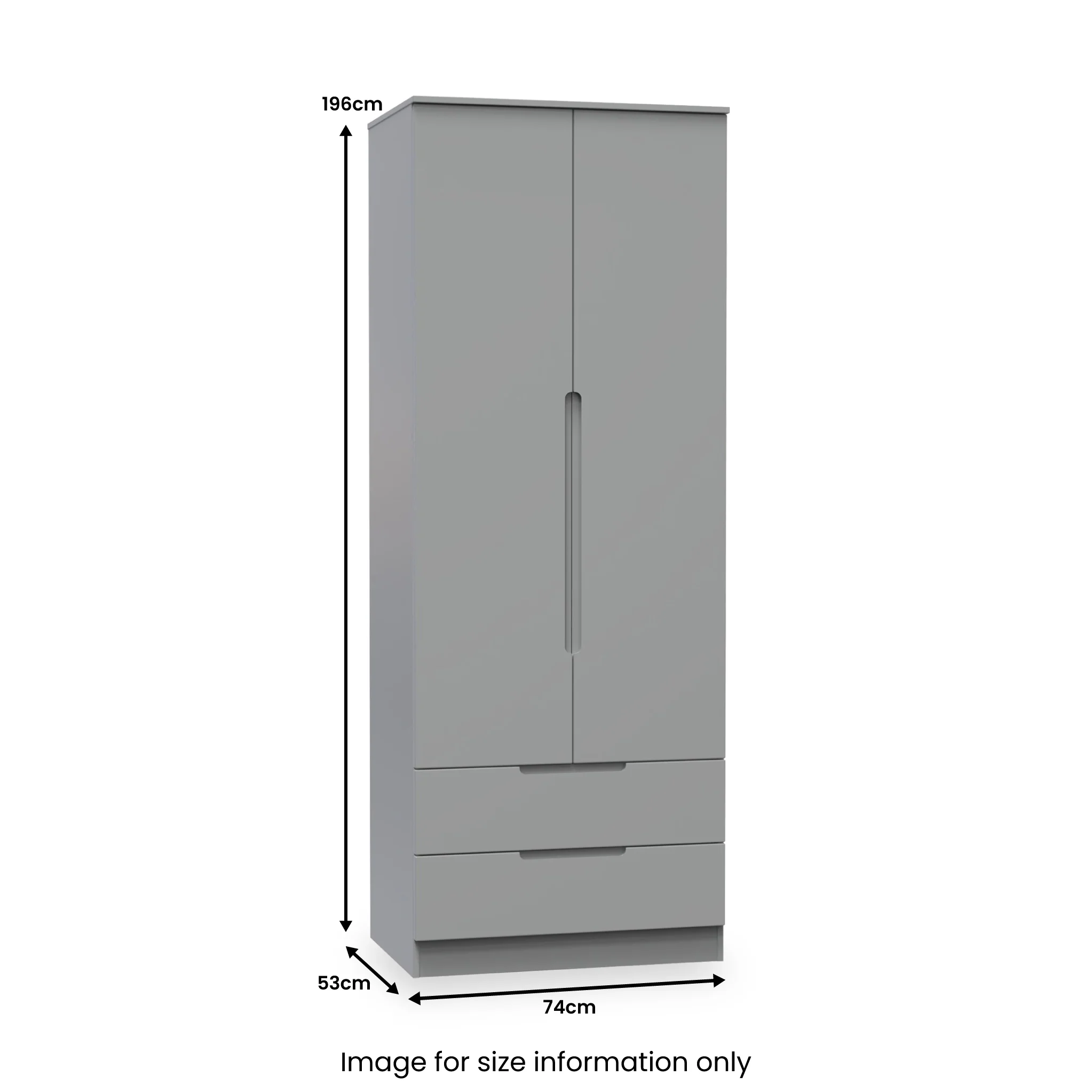 Henshaw 2 Drawer Double Wardrobe - Image 39